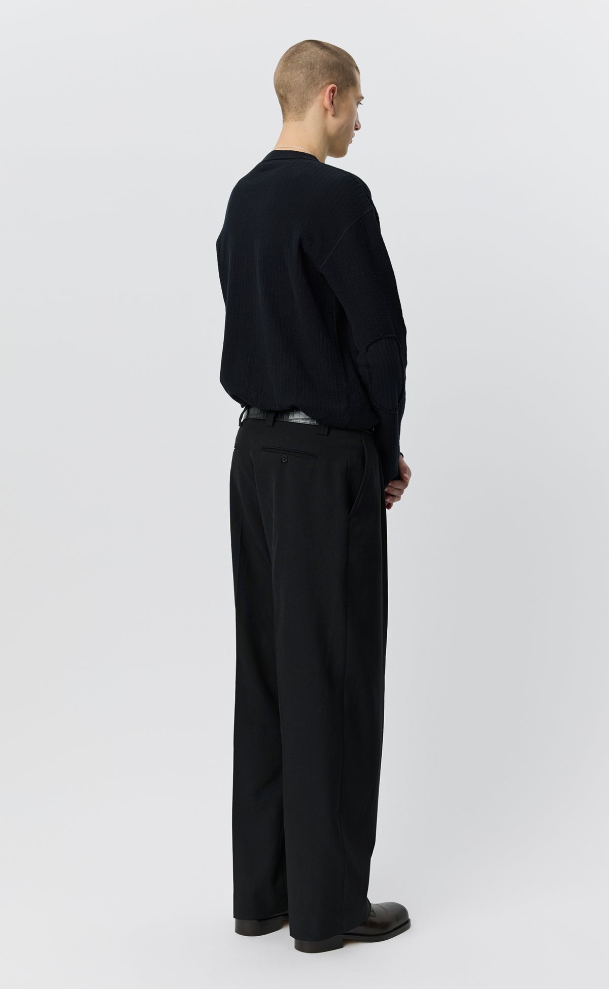 Service Trousers - Muted Black Cotton