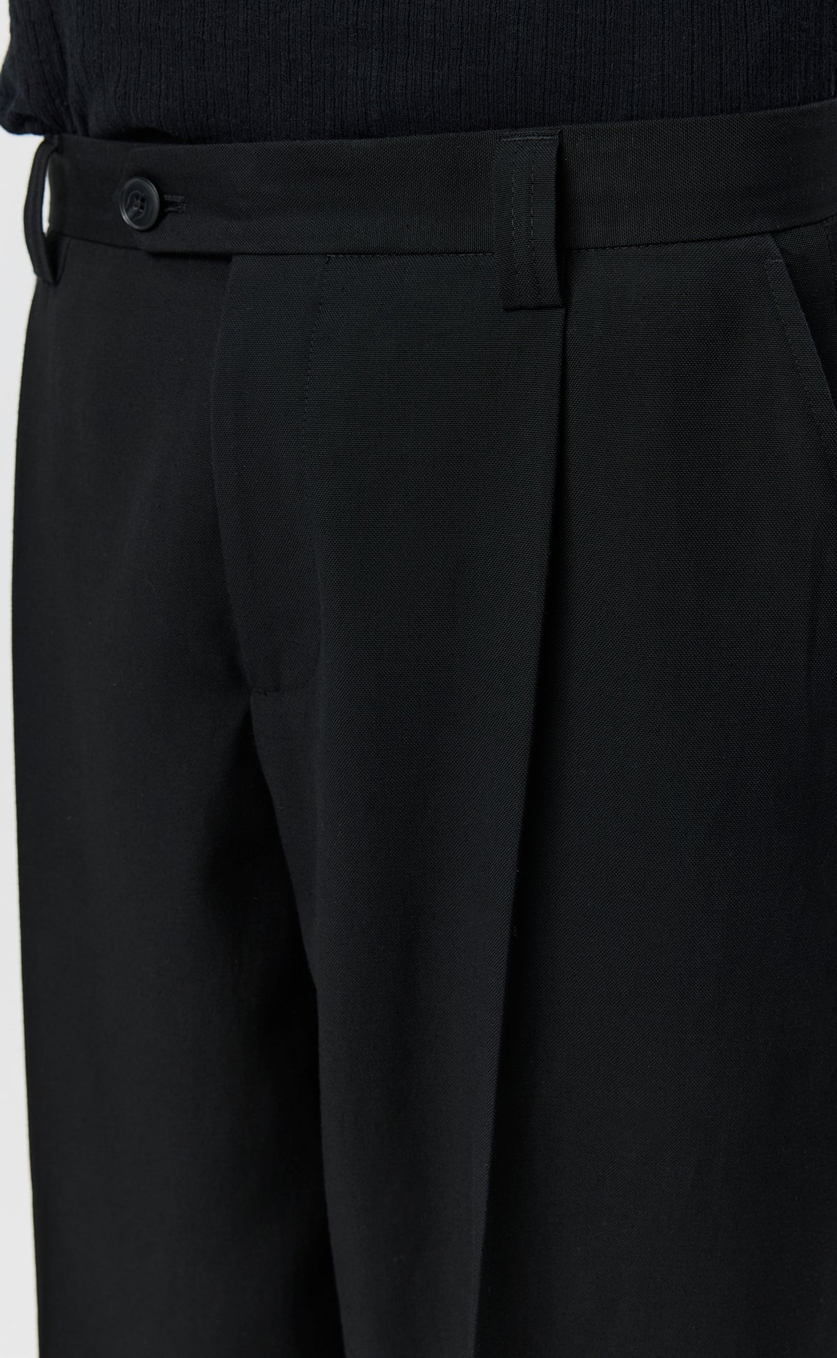 Service Trousers - Muted Black Cotton