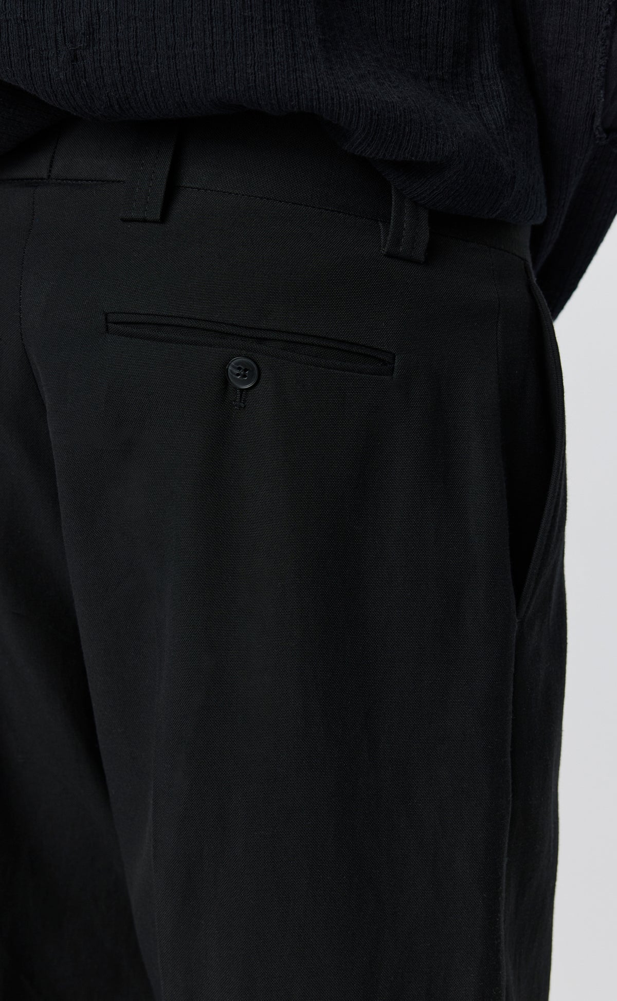 Service Trousers - Muted Black Cotton