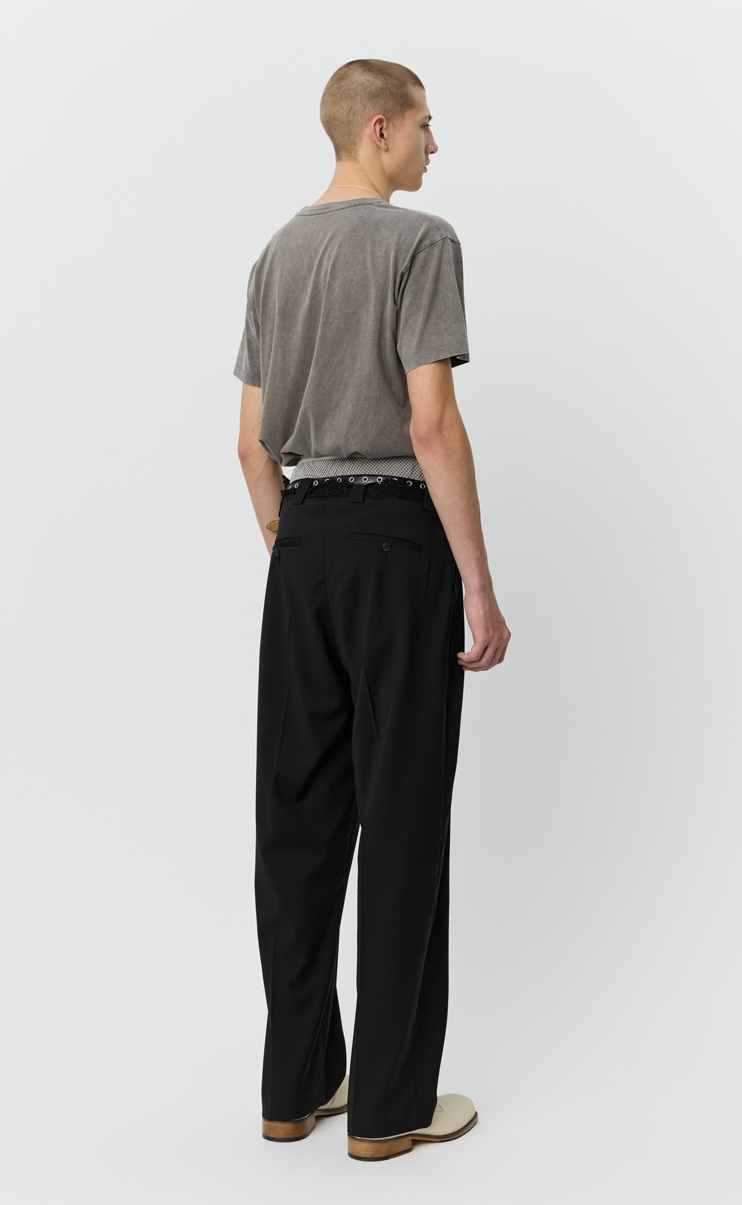 Service Trousers - Black Wool