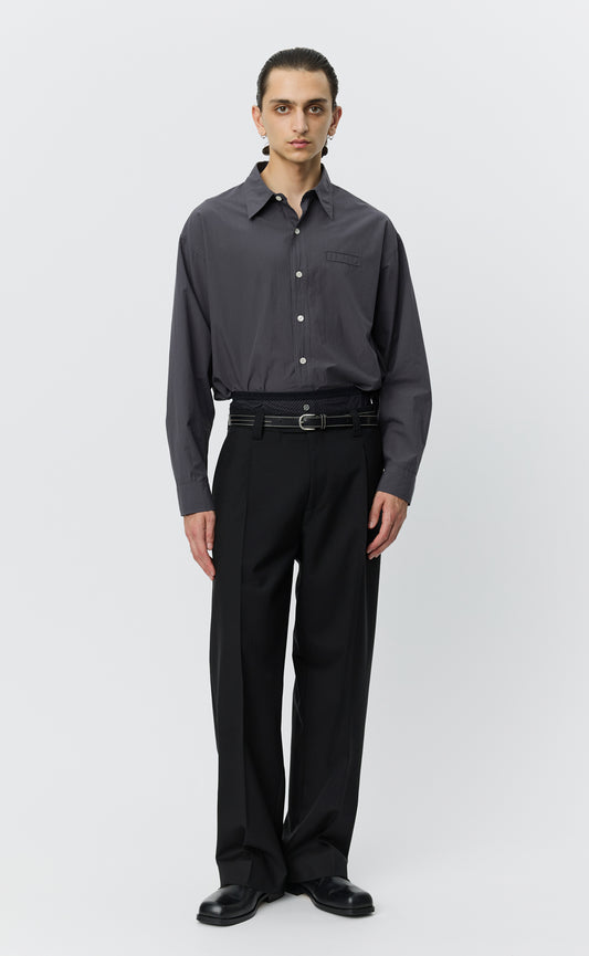 Service Trousers - Black Tropical Wool