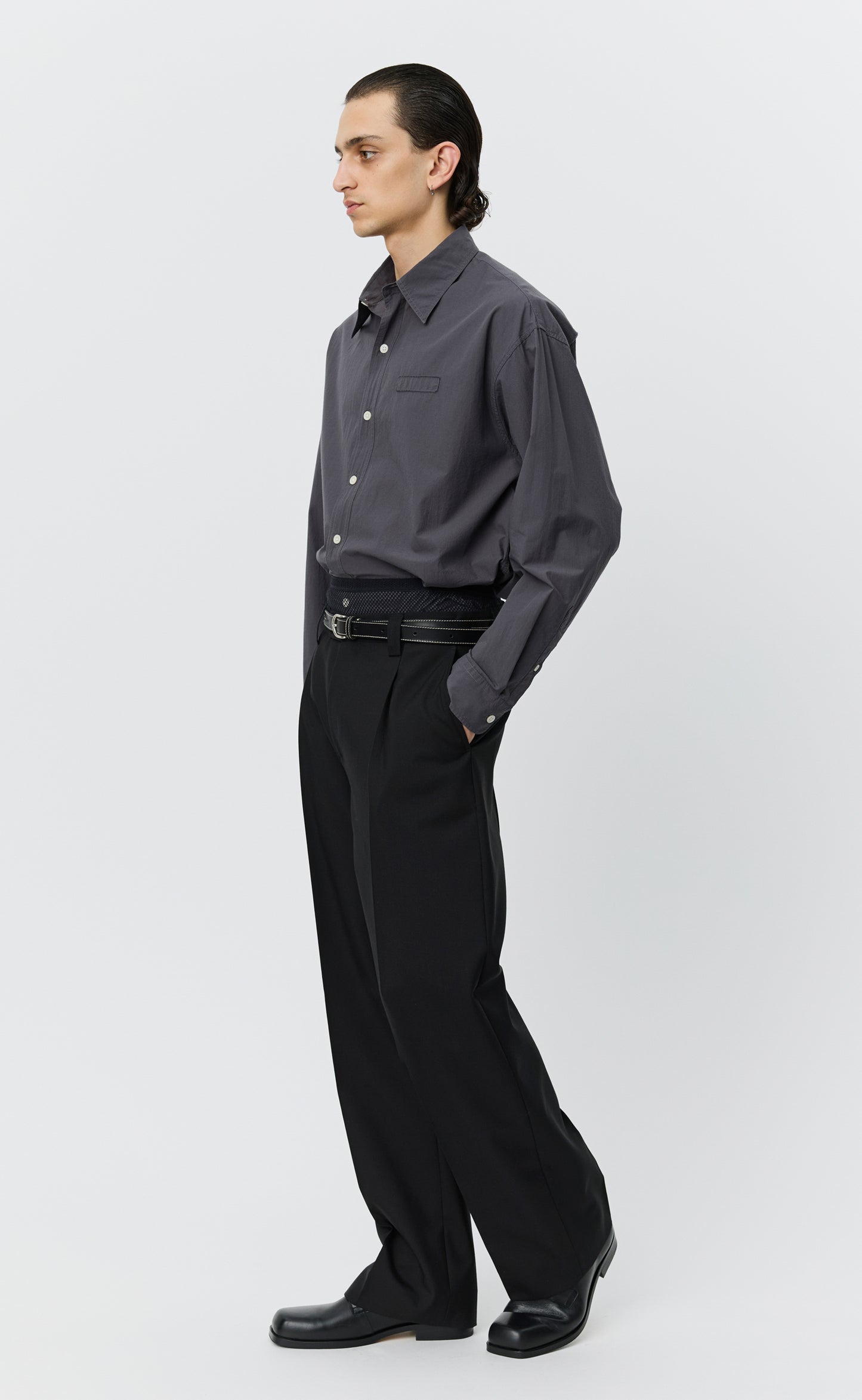 Service Trousers - Black Tropical Wool
