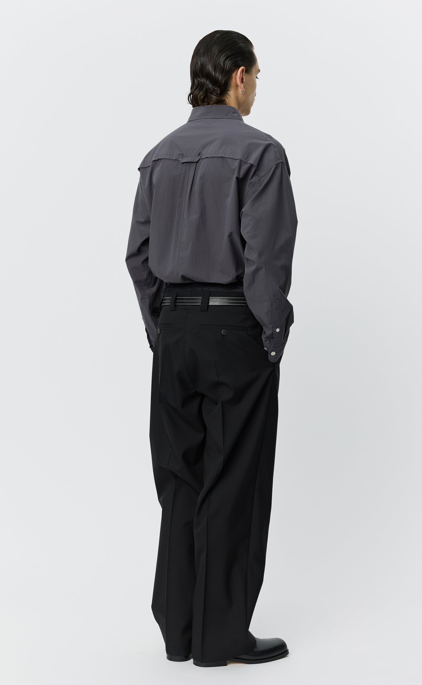 Service Trousers - Black Tropical Wool