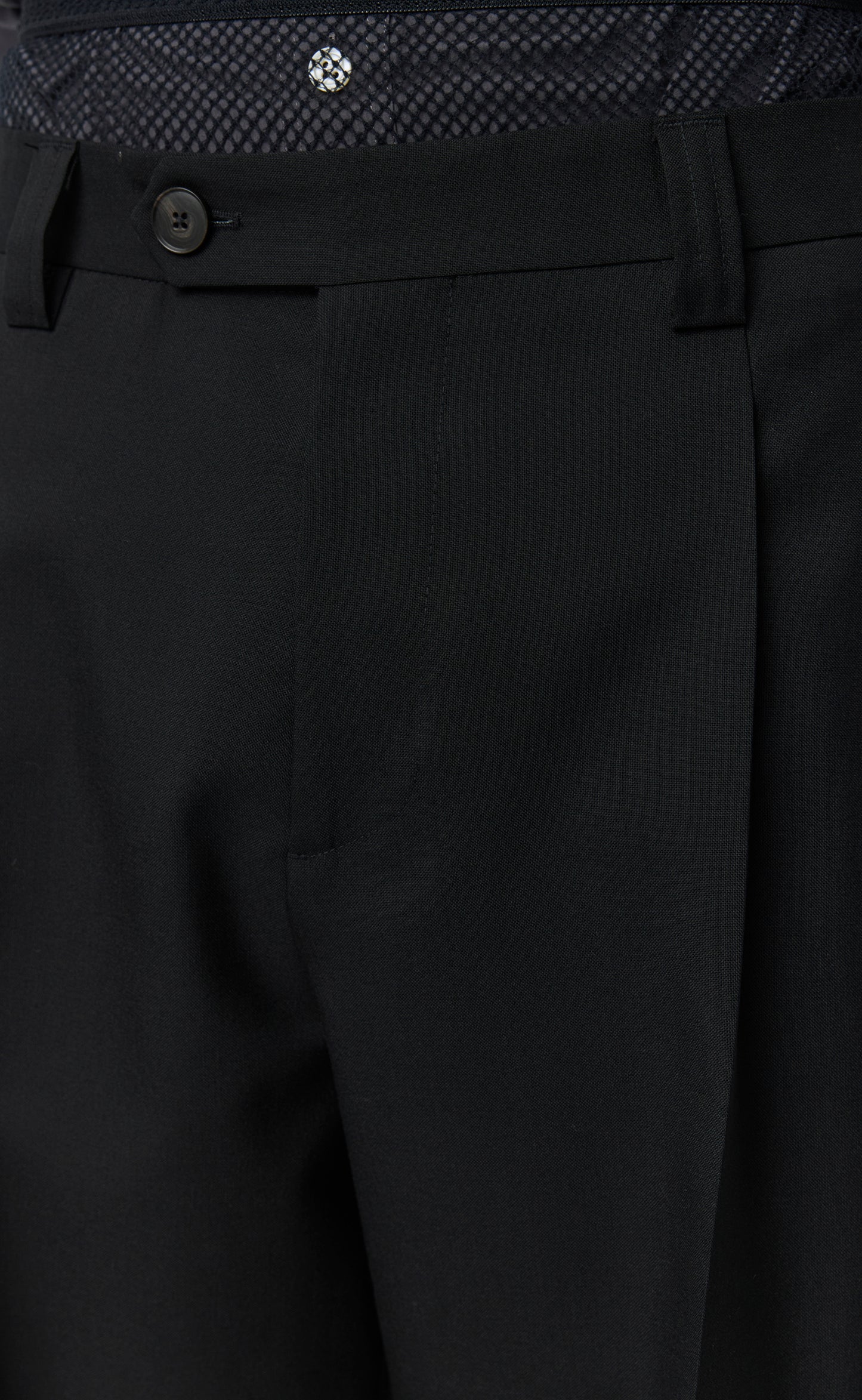 Service Trousers - Black Tropical Wool