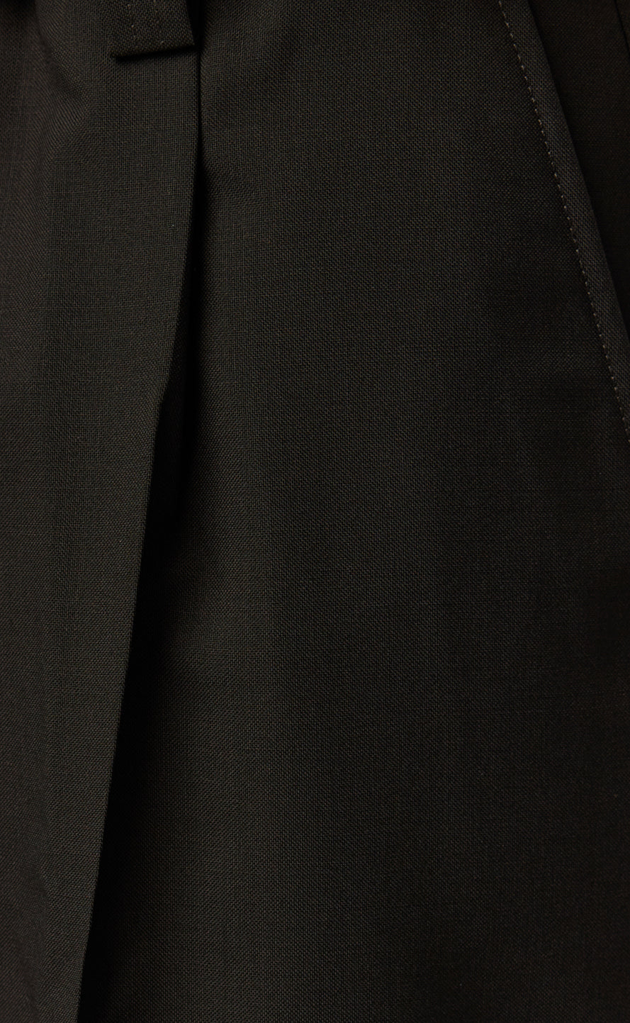 Service Trousers - Dark Brown Dry Wool