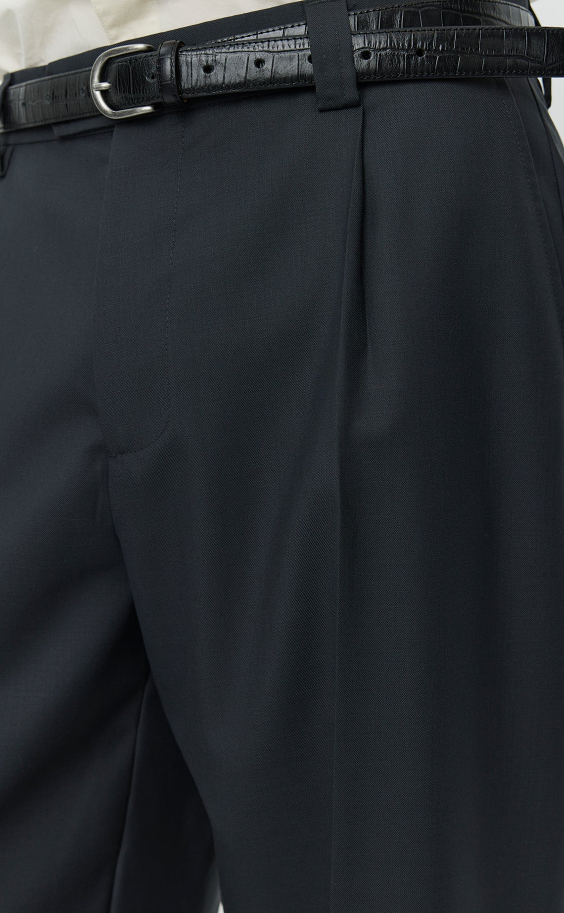 Service Trousers - Solid Grey Wool