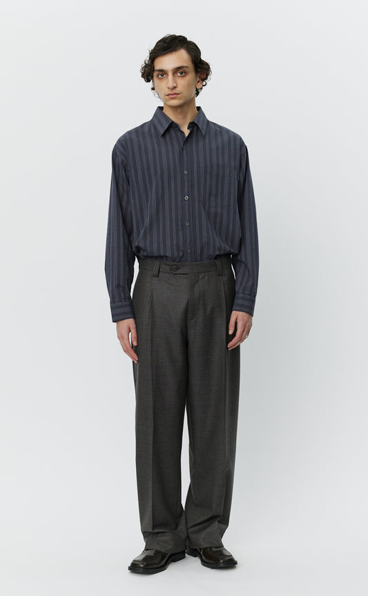 Service Trousers - Warm Grey Twist Wool