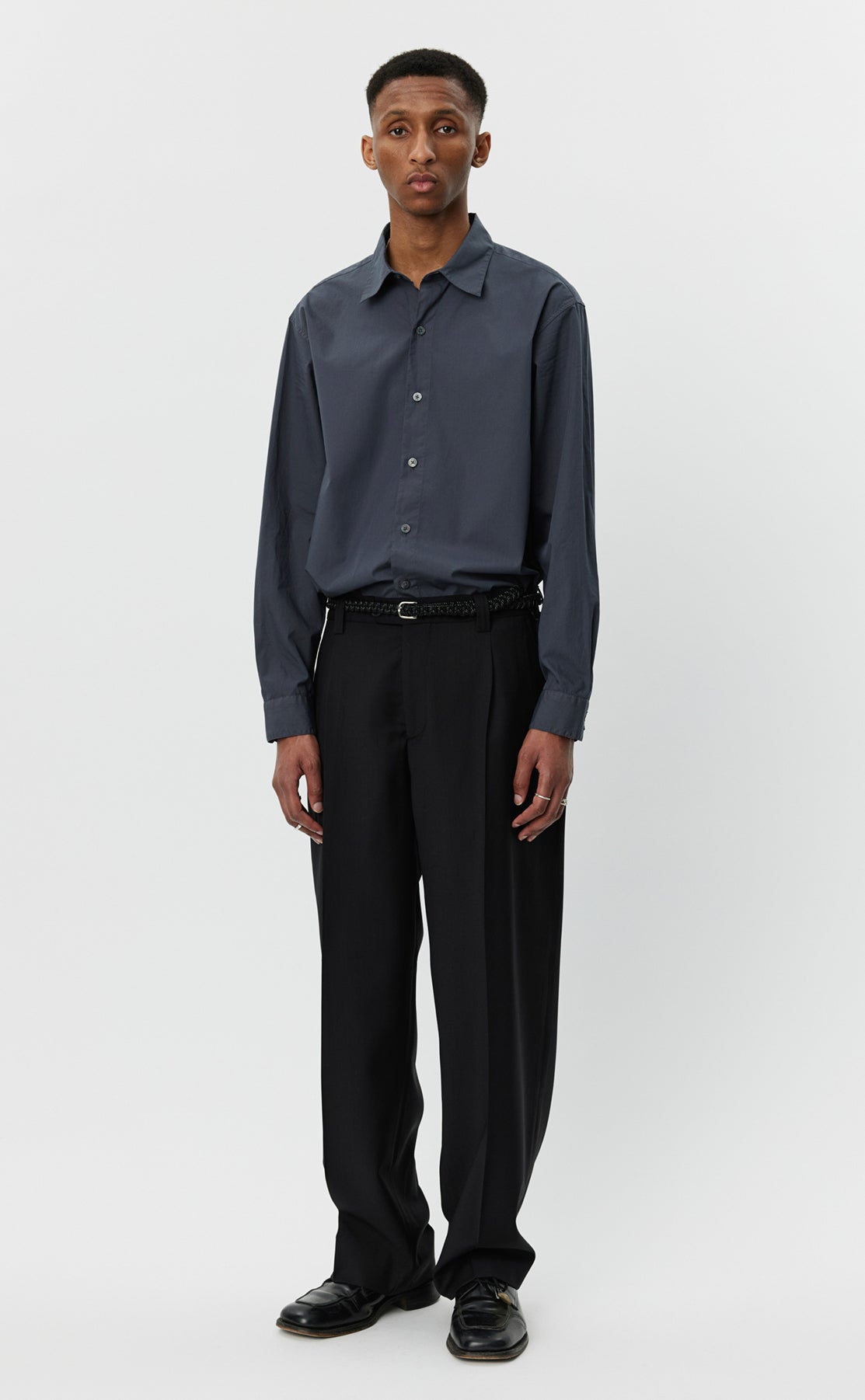 Service Trousers - Black Tropical Wool