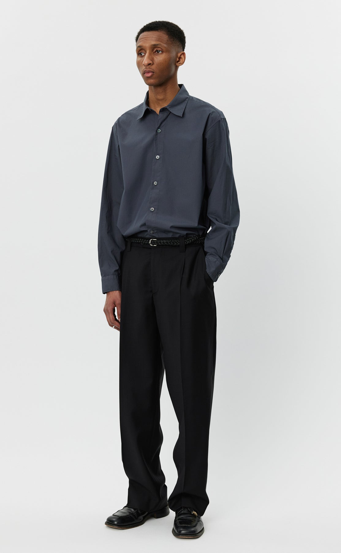 Service Trousers - Black Tropical Wool