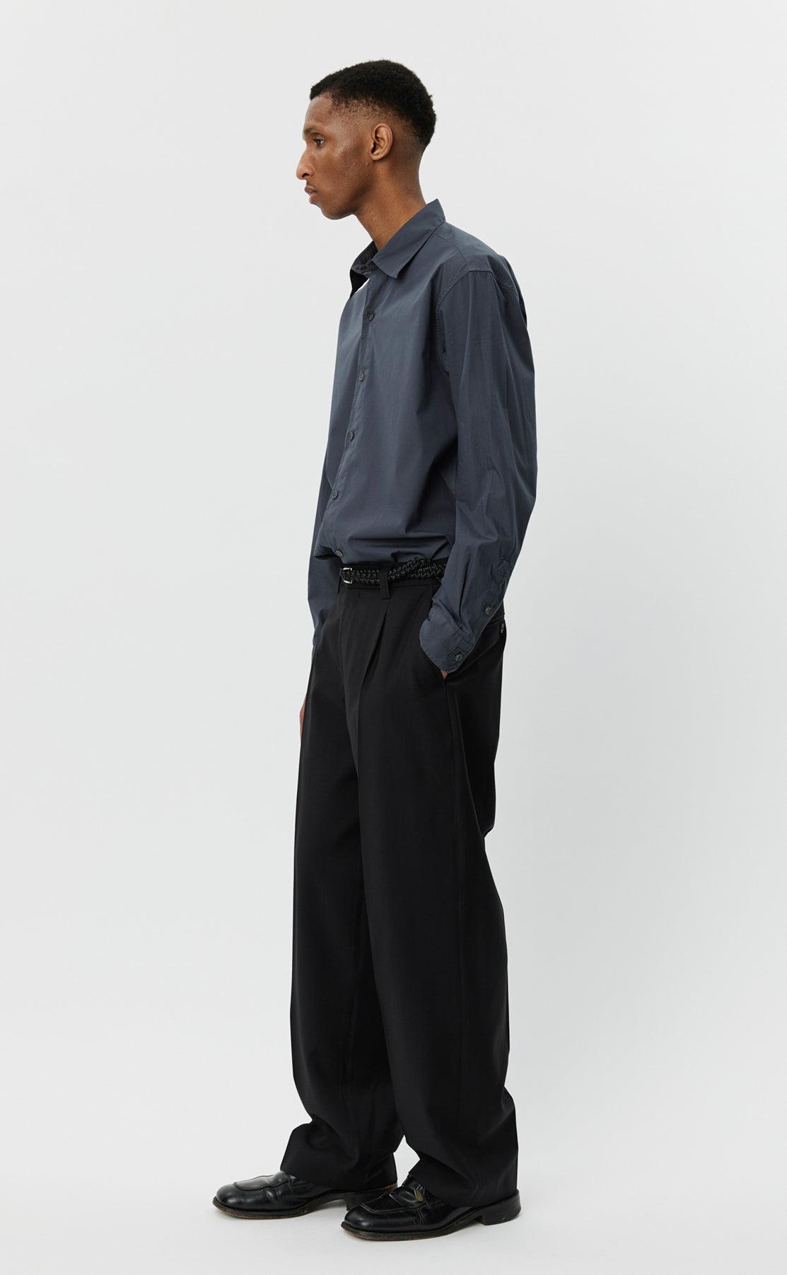 Service Trousers - Black Tropical Wool