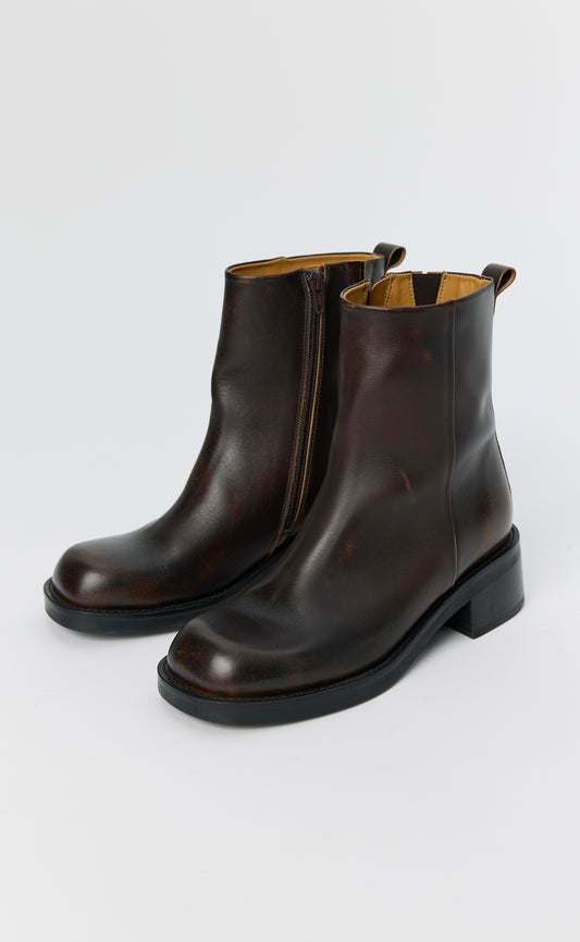 Protocol Boots - Dark Brown Blush