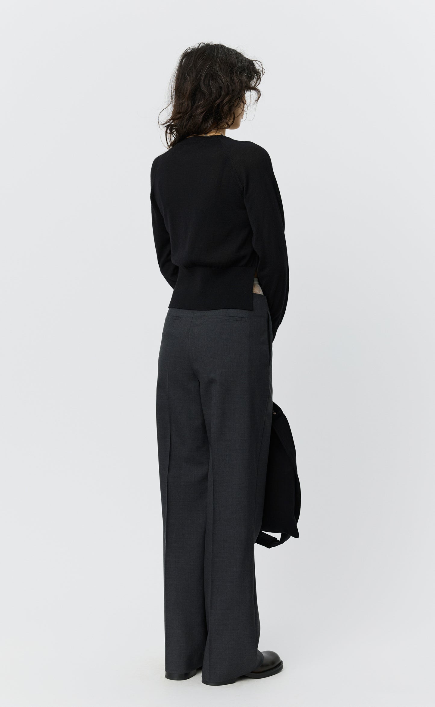 Appointment Cardigan - Black Merino Silk