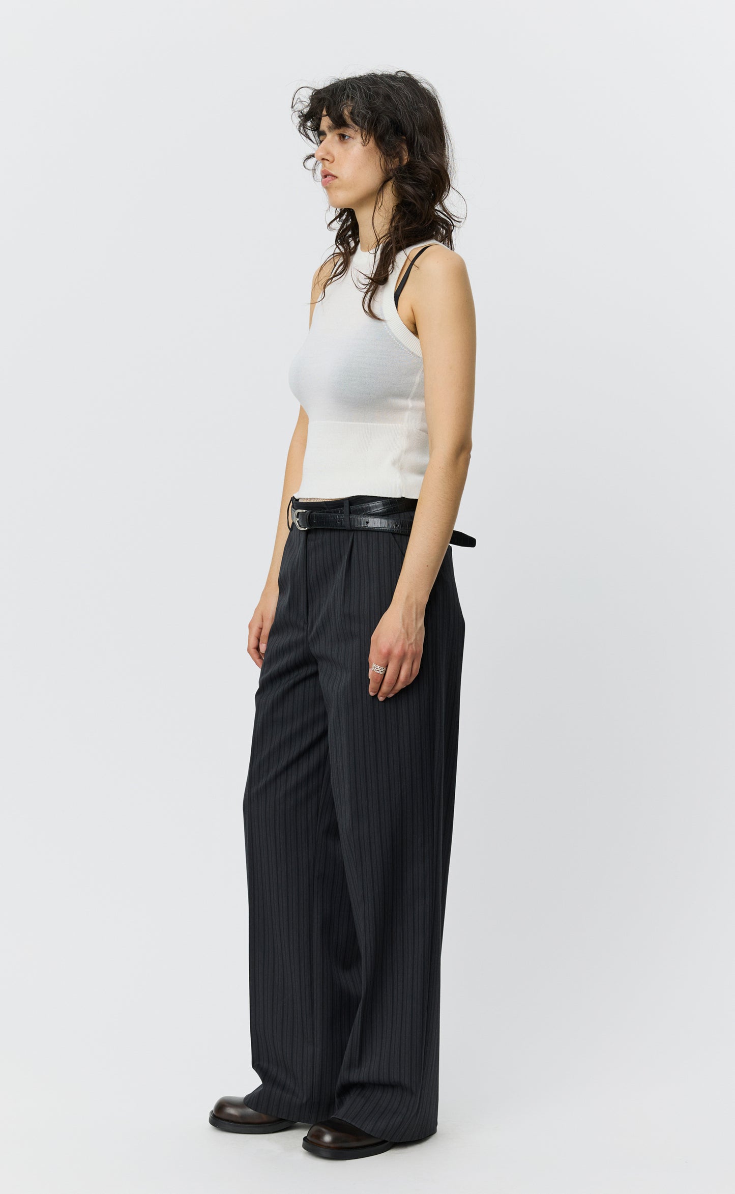 Appointment Top - Ecru Merino Silk