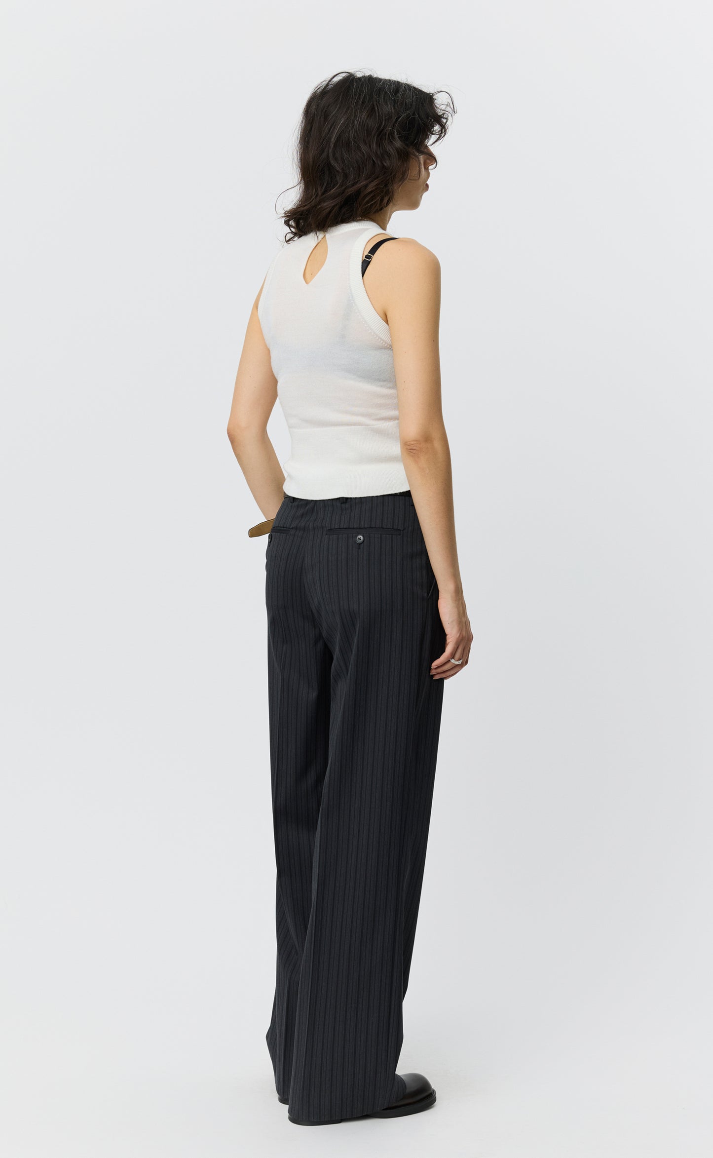 Appointment Top - Ecru Merino Silk
