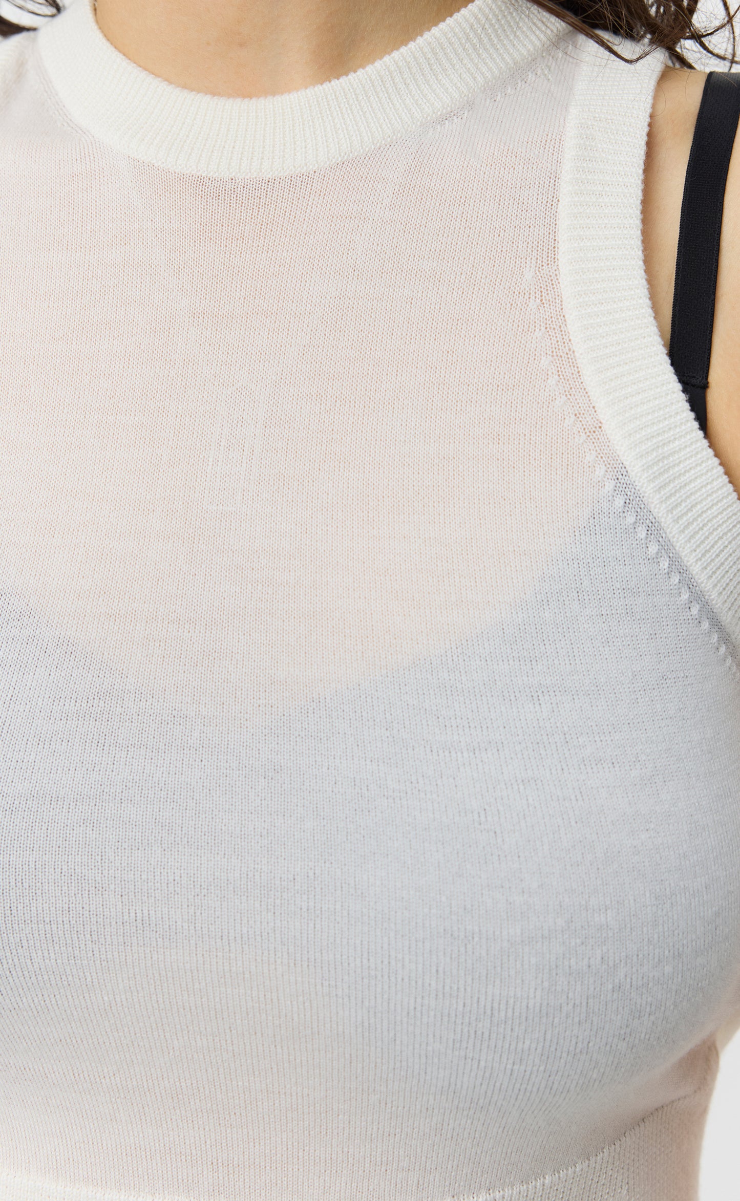 Appointment Top - Ecru Merino Silk
