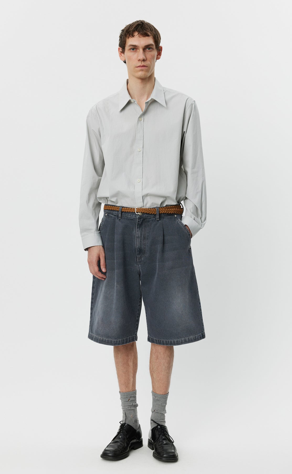 Star Rivet Shorts - Slate