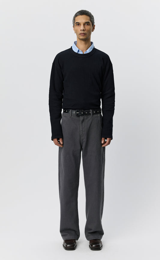 Straight Cut Jeans - Brushed Gull Twill