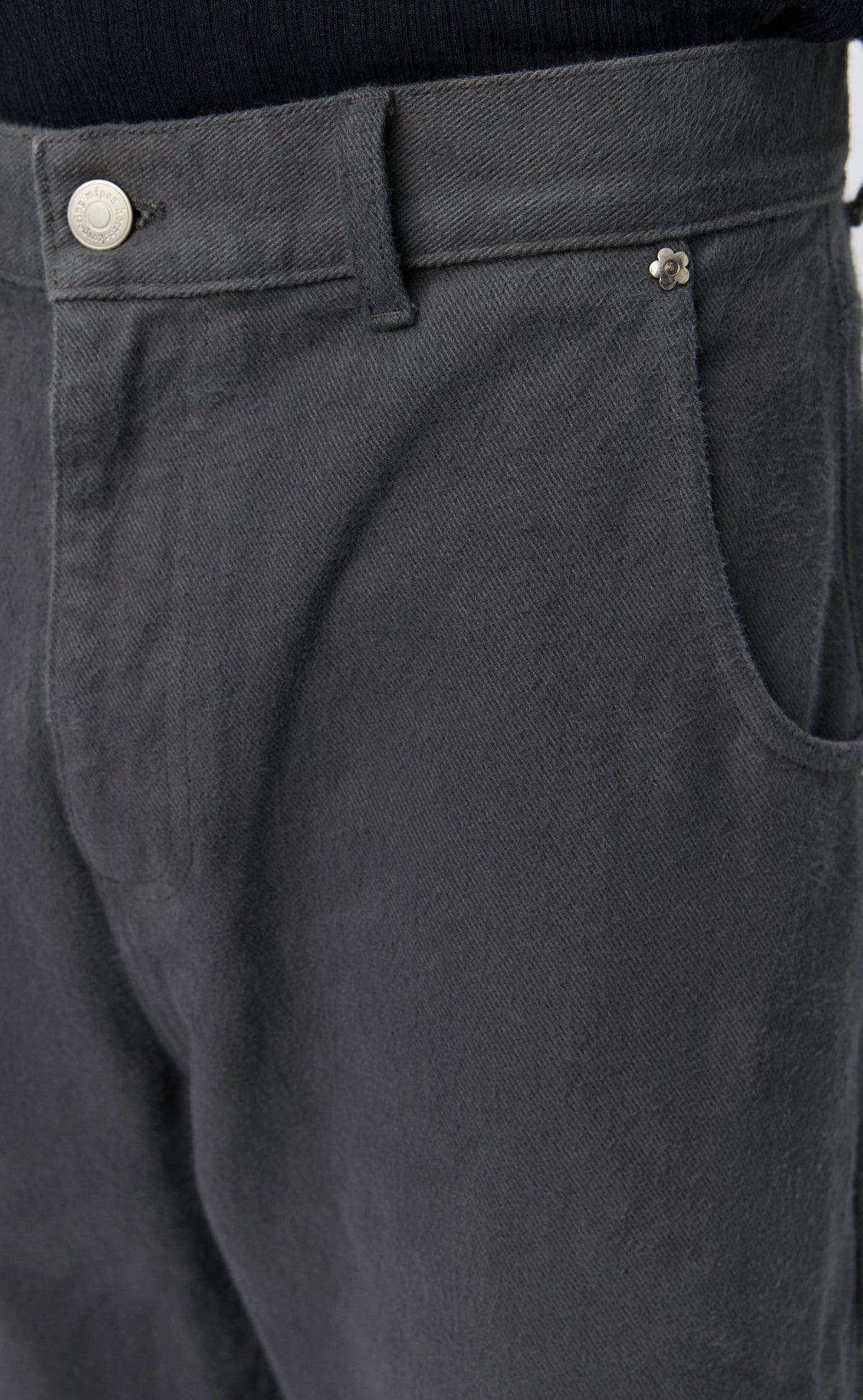 Straight Cut Jeans - Brushed Gull Twill