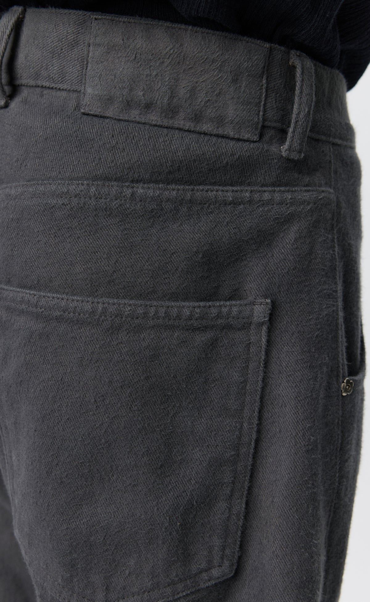 Straight Cut Jeans - Brushed Gull Twill