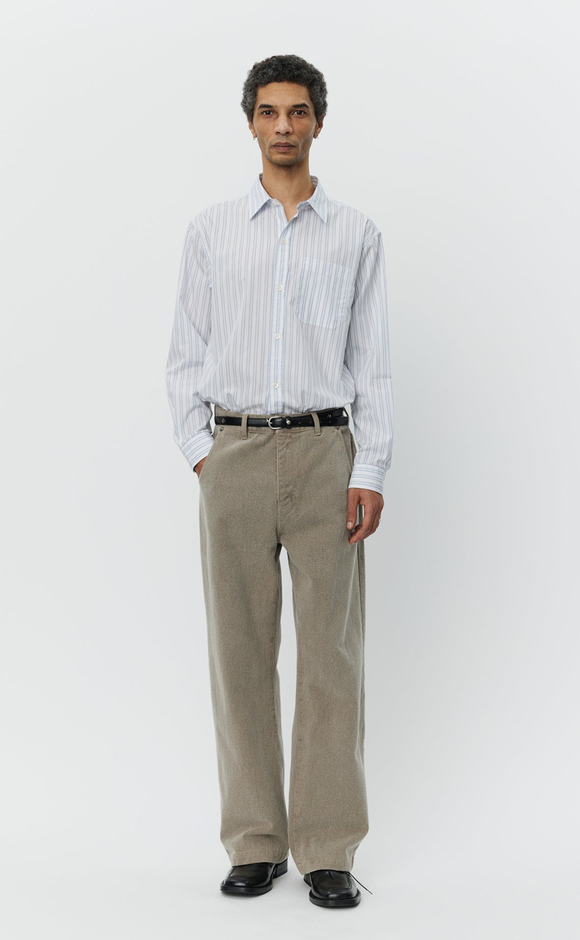 Straight Cut Jeans  - Brushed Mudstone