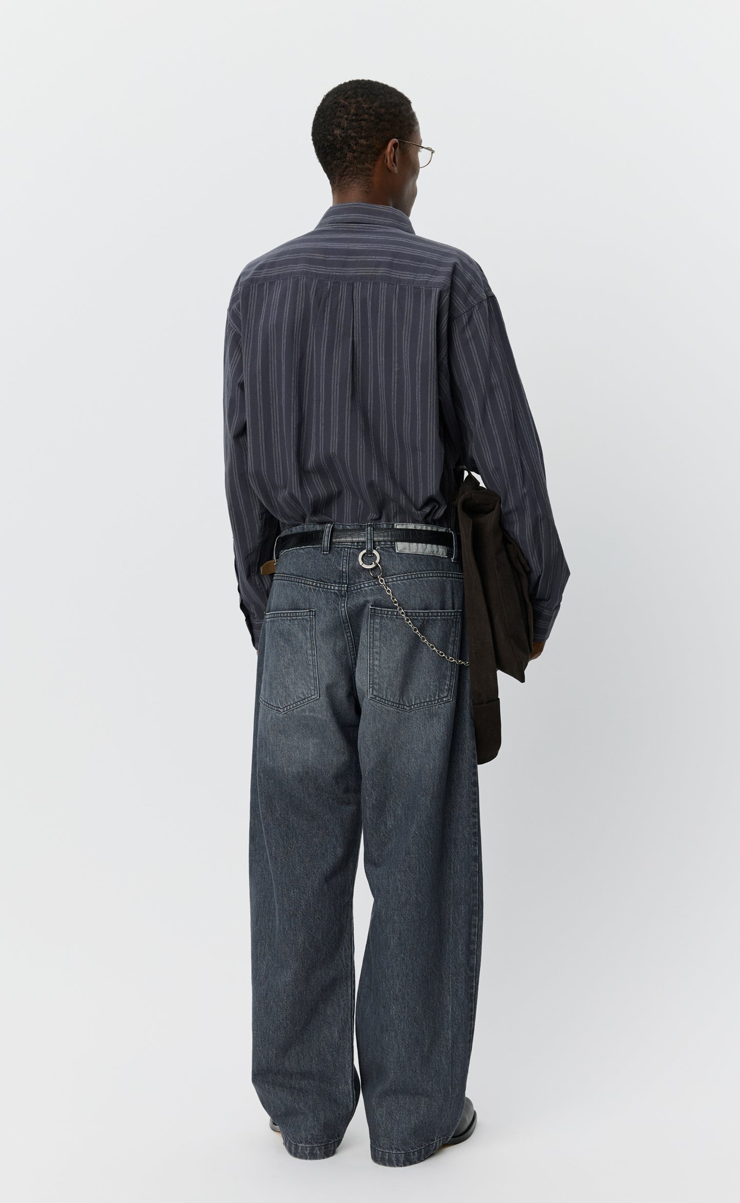 Straight Cut Jeans - Stonewashed Grey