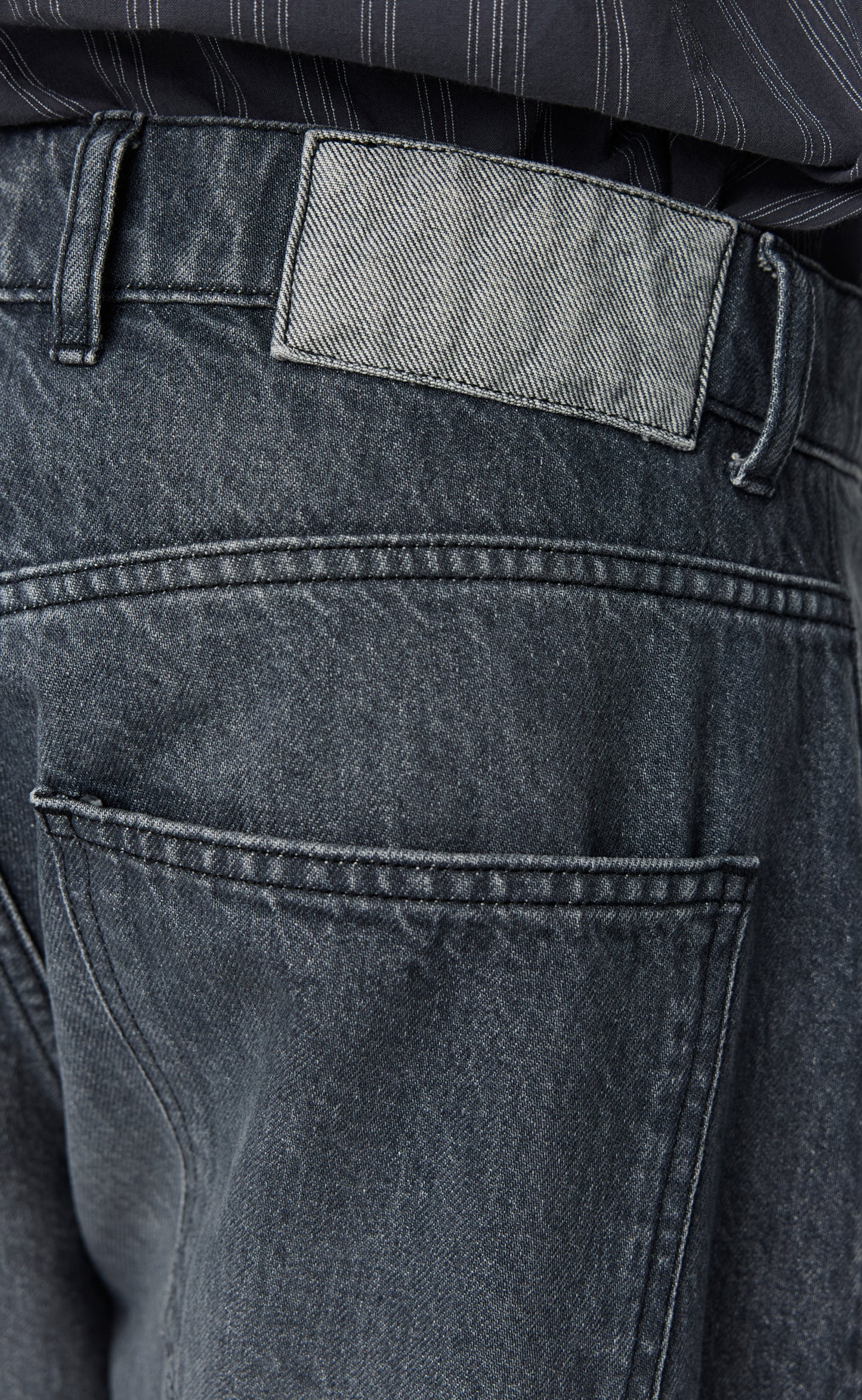 Straight Cut Jeans - Stonewashed Grey