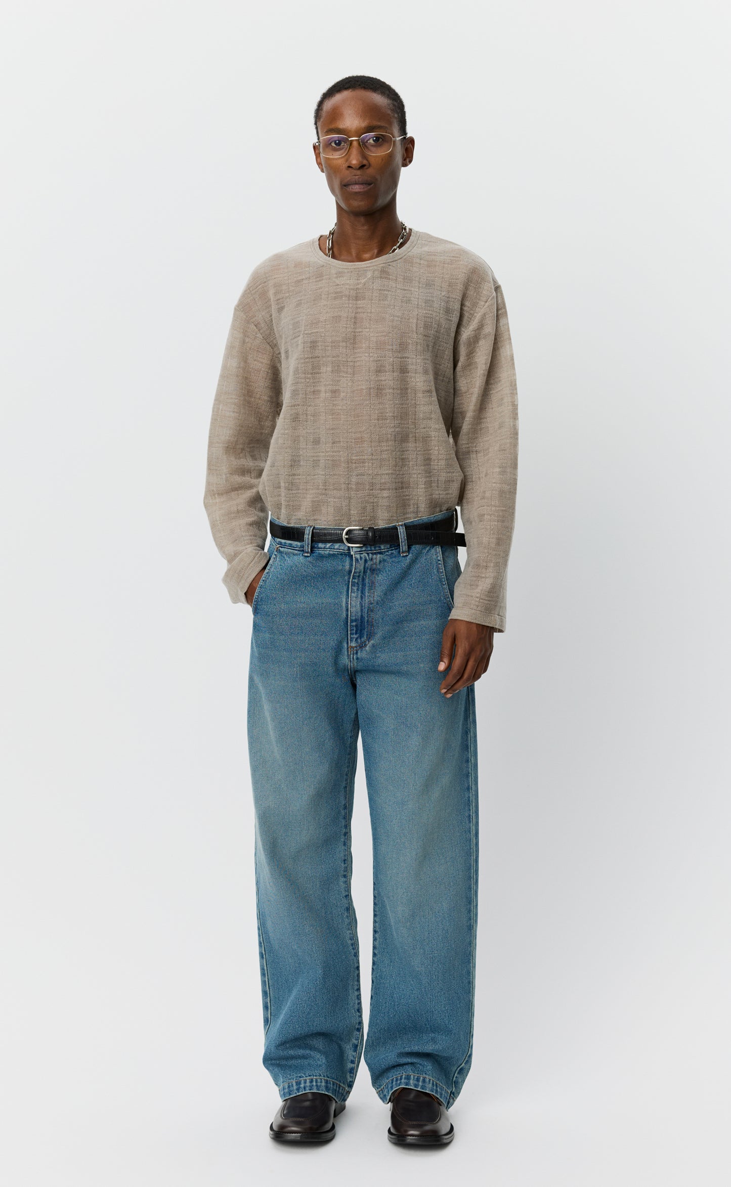 Straight Cut Jeans - Vintage Blue