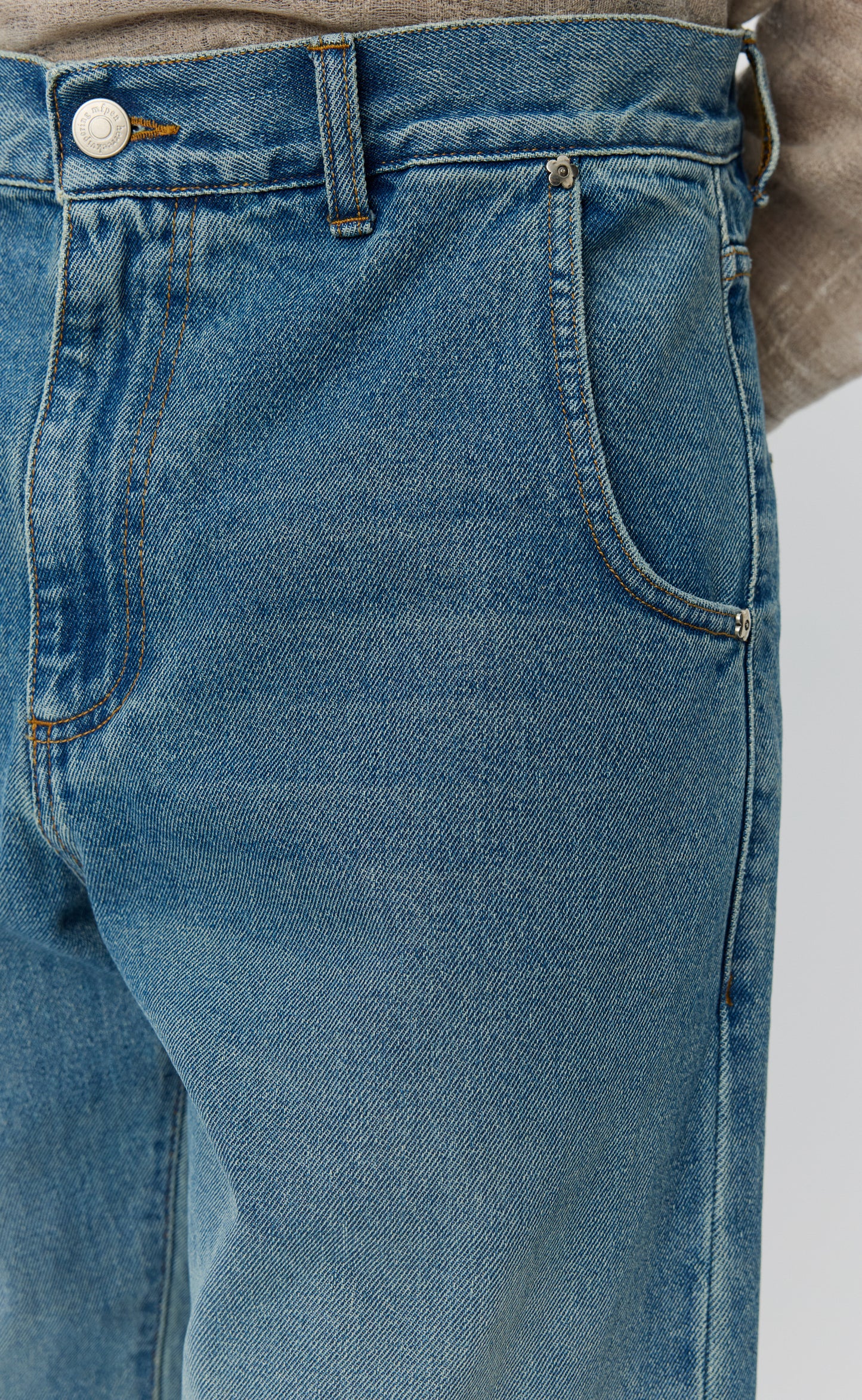 Straight Cut Jeans - Vintage Blue