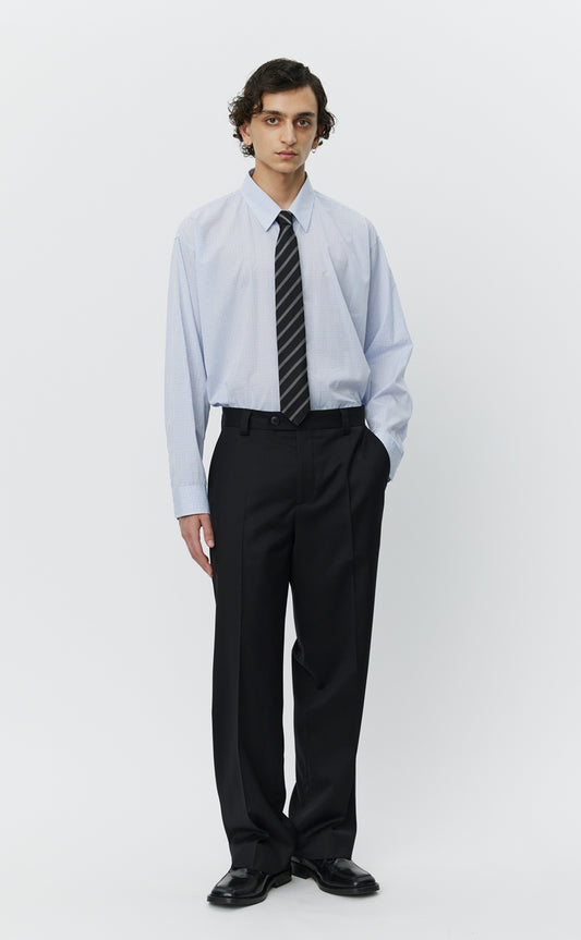 Study Trousers - Black Wool