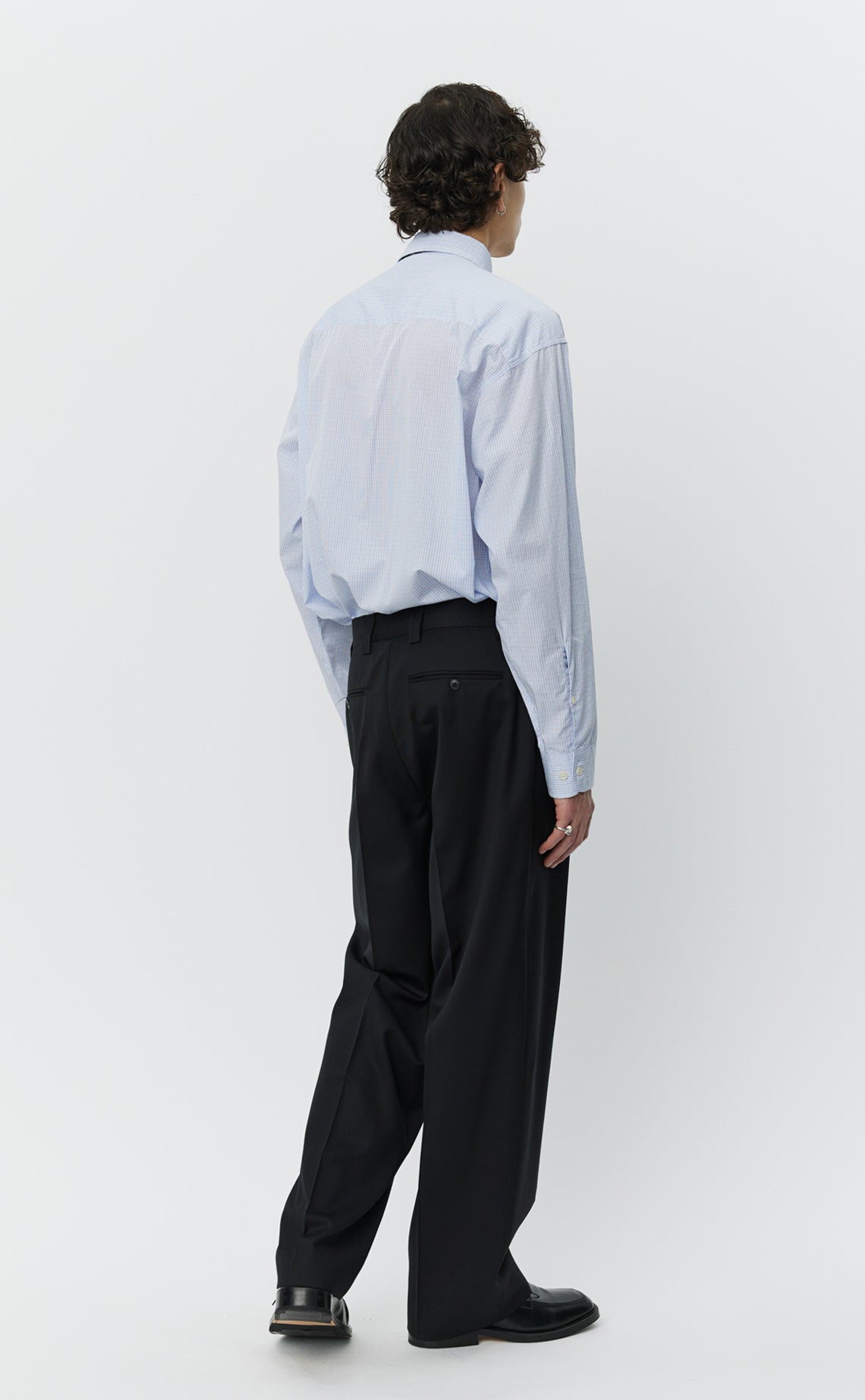 Study Trousers - Black Wool