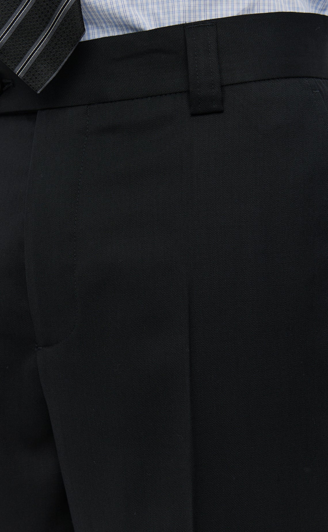 Study Trousers - Black Wool