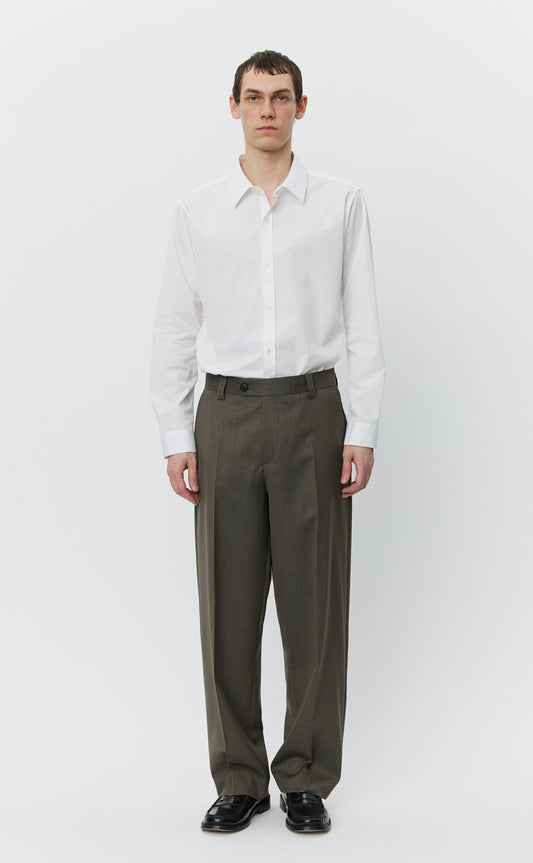 Study Trousers - Taupe Wool
