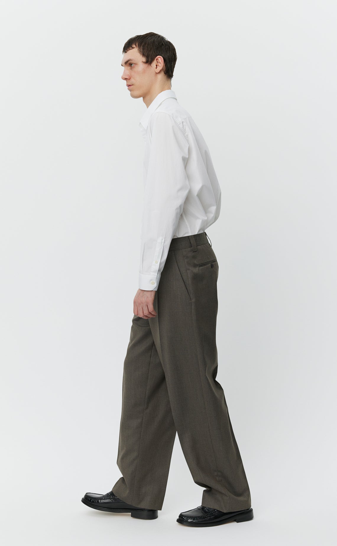 Study Trousers - Taupe Wool