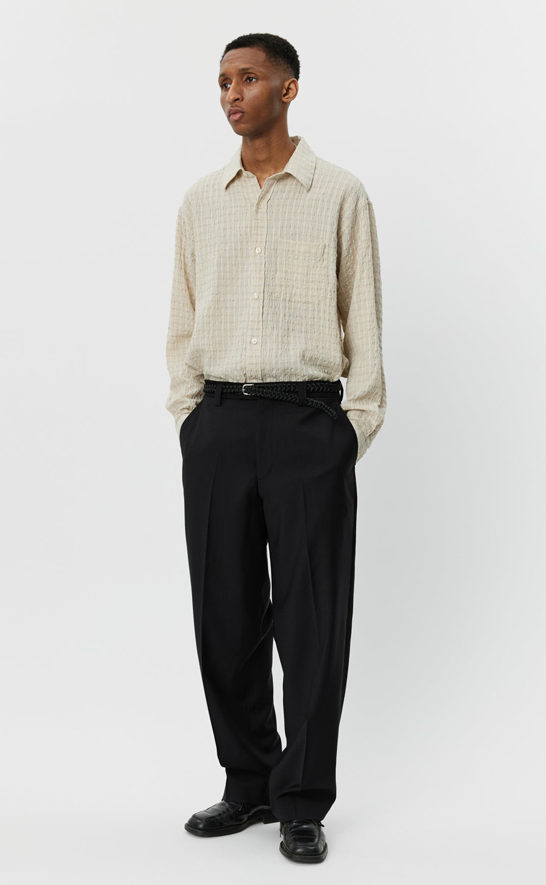 Study Trousers - Black Tropical Wool