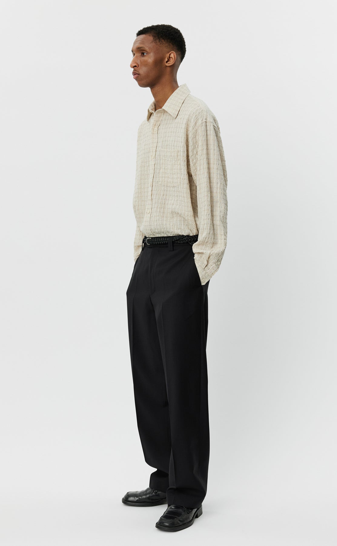 Study Trousers - Black Tropical Wool