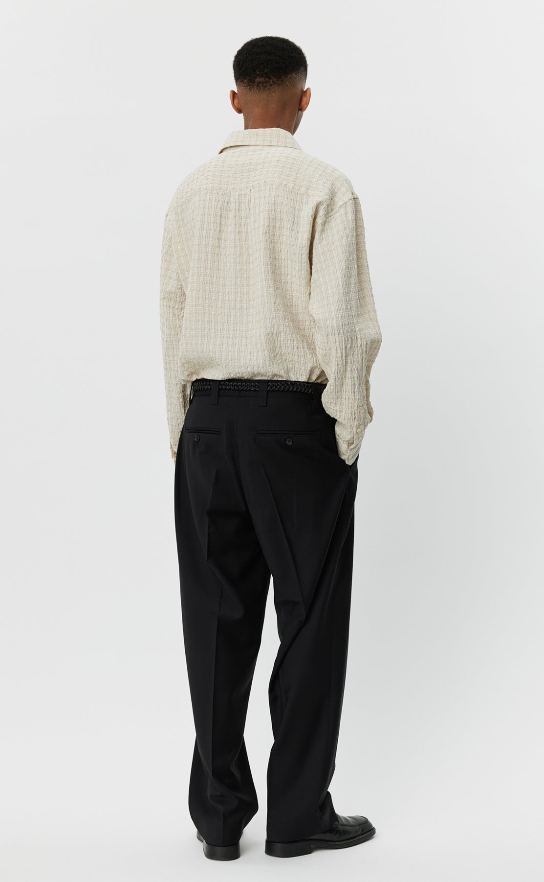 Study Trousers - Black Tropical Wool