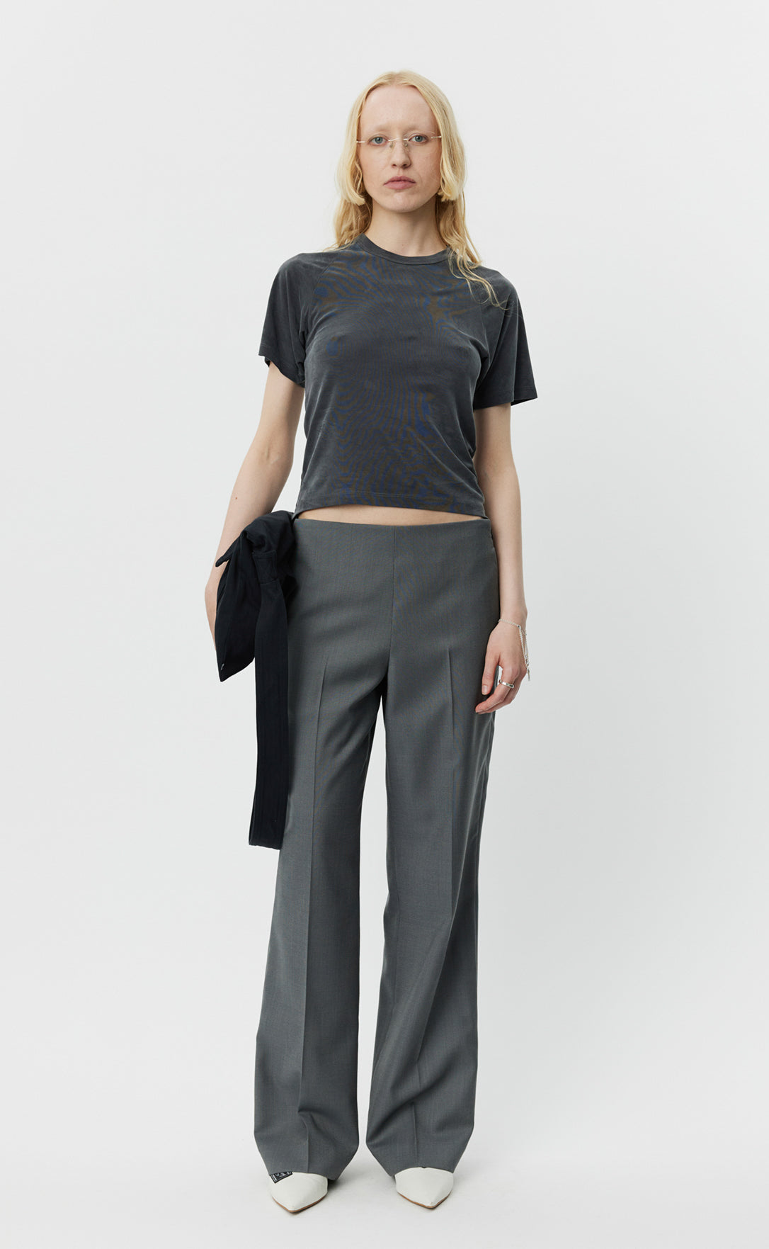 Taper Trousers - Stone Grey