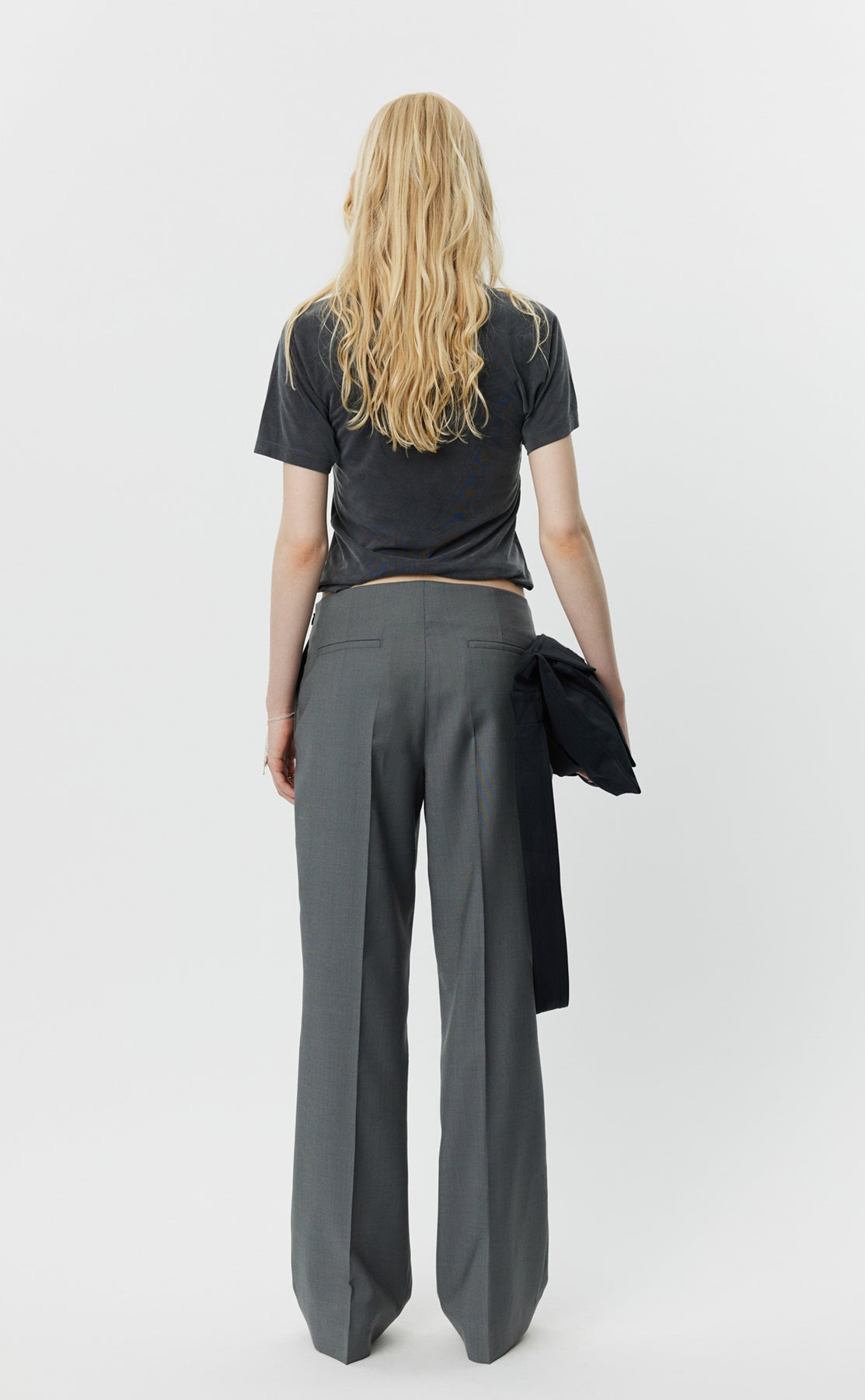 Taper Trousers - Stone Grey