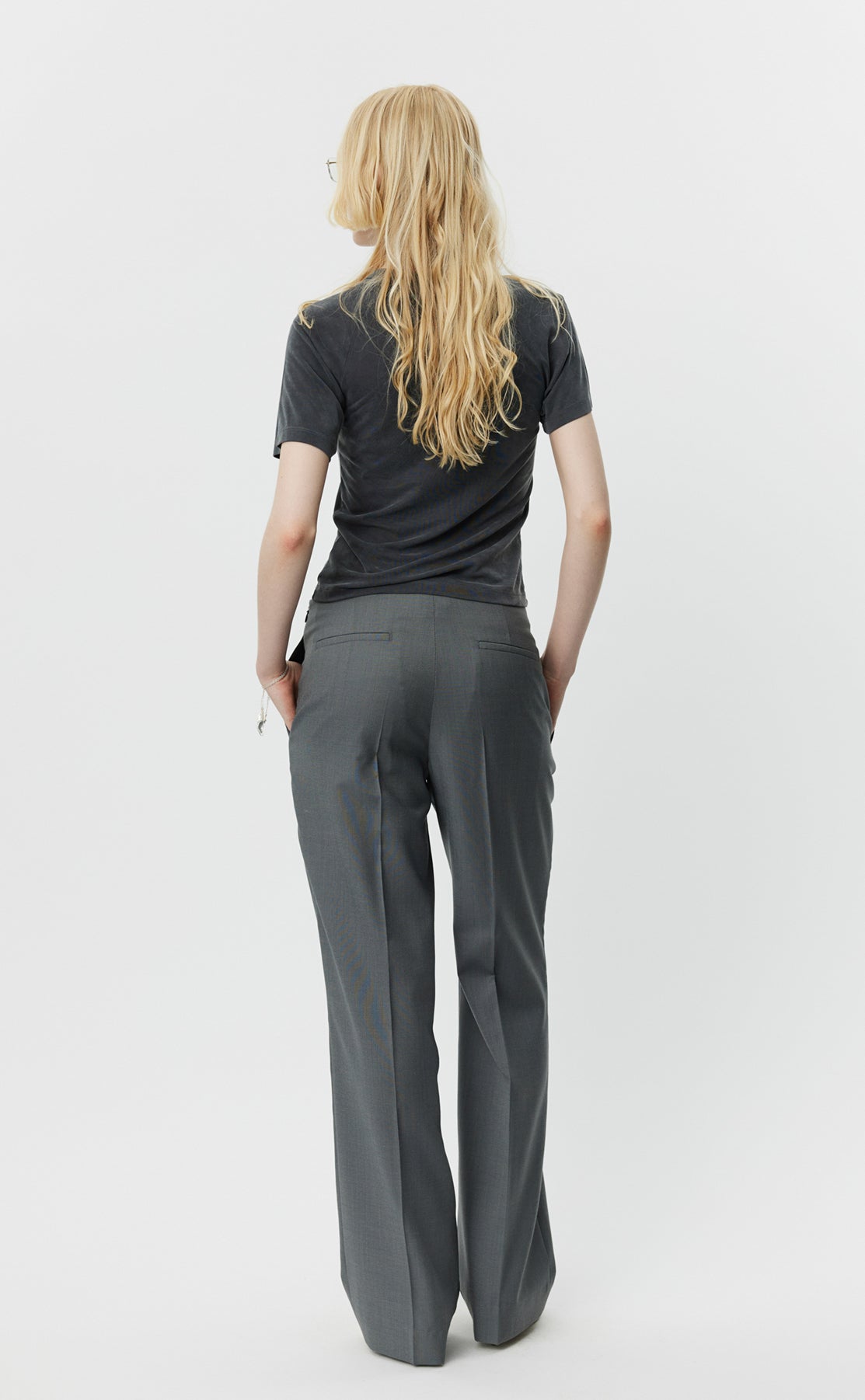 Taper Trousers - Stone Grey