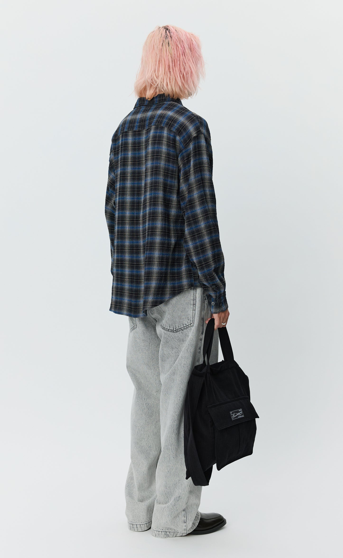 Vacation Shirt - Black Shadow Check