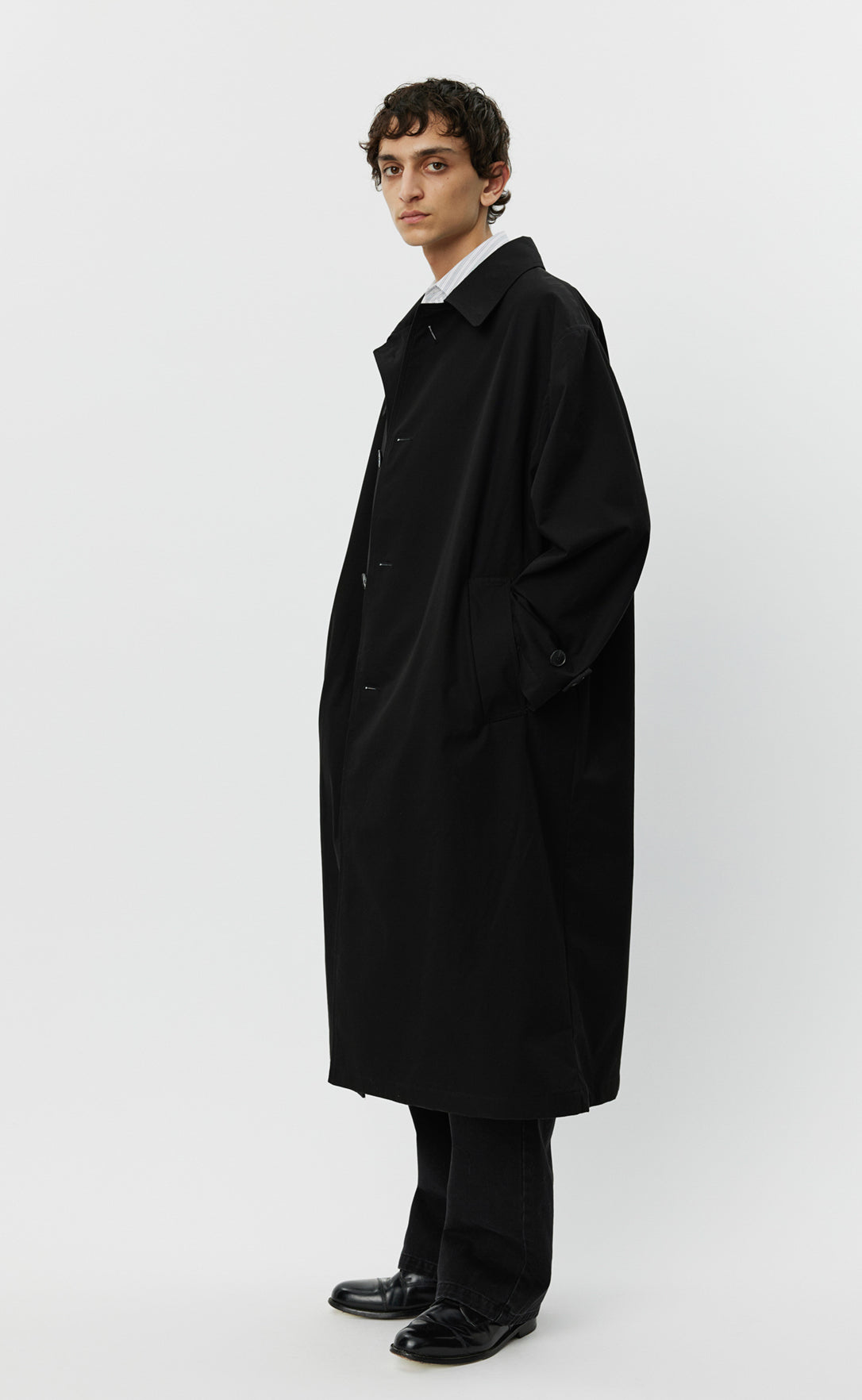 Venture Coat - Black Gabardine