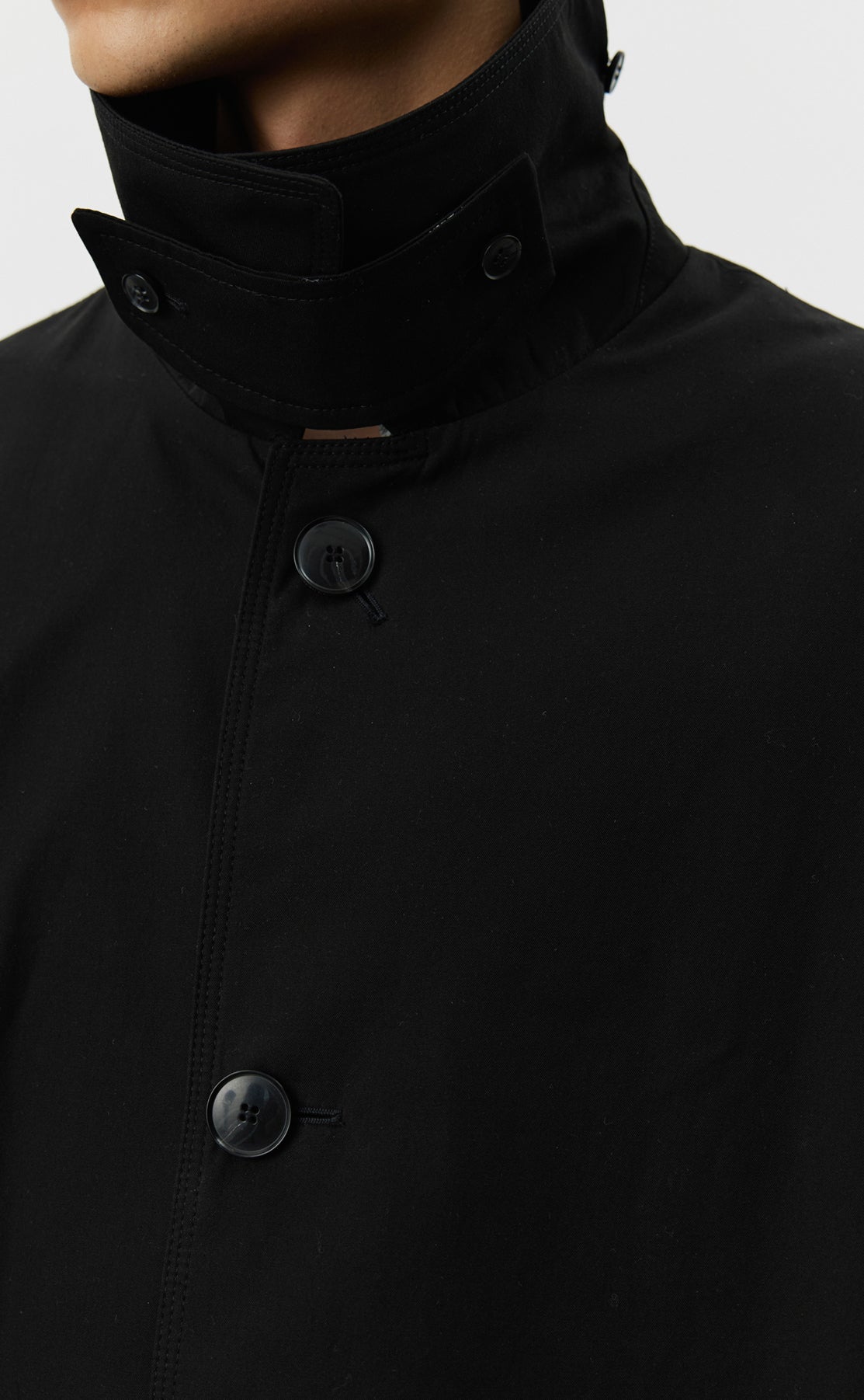 Venture Coat - Black Gabardine