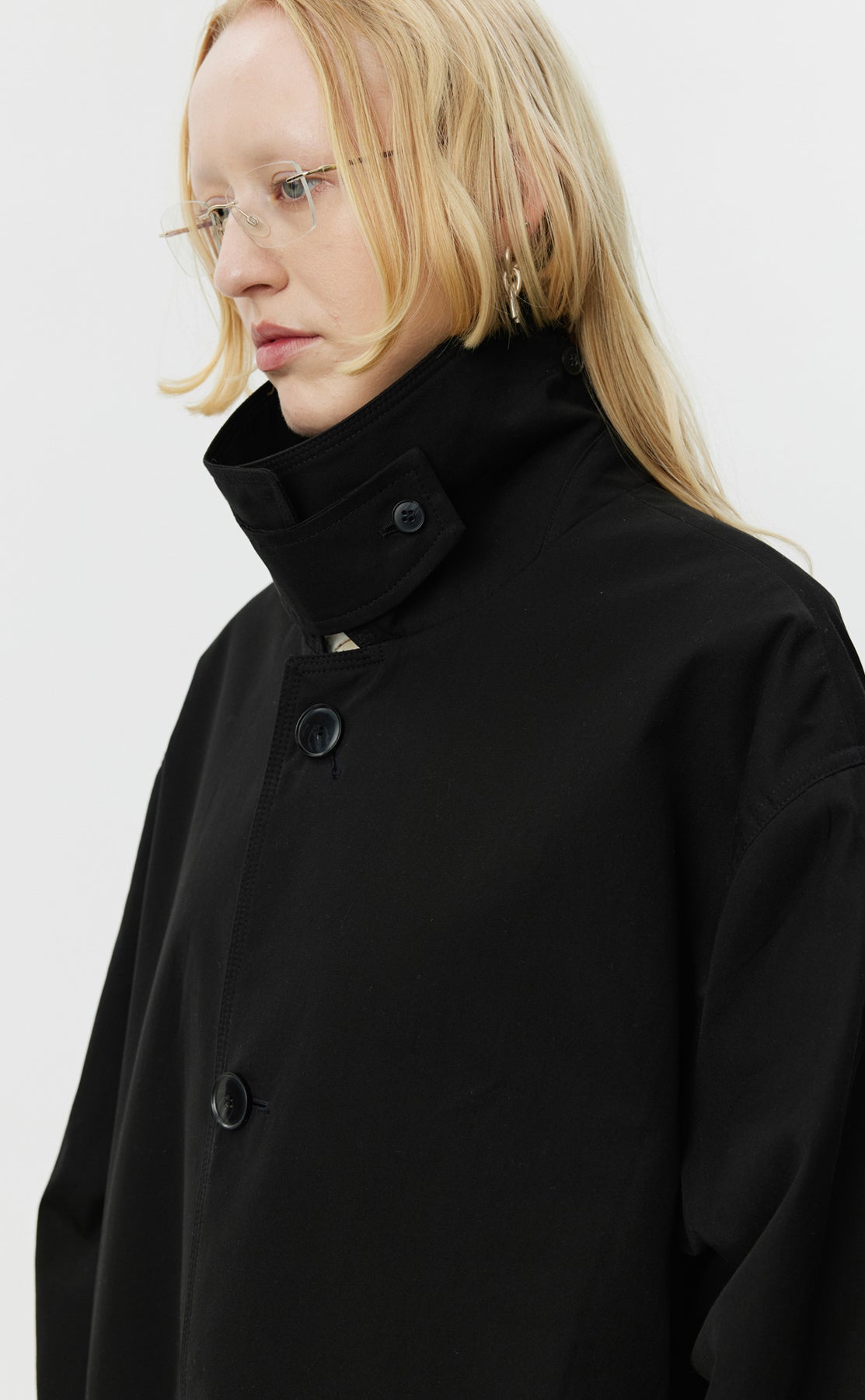 Venture Coat - Black Gabardine