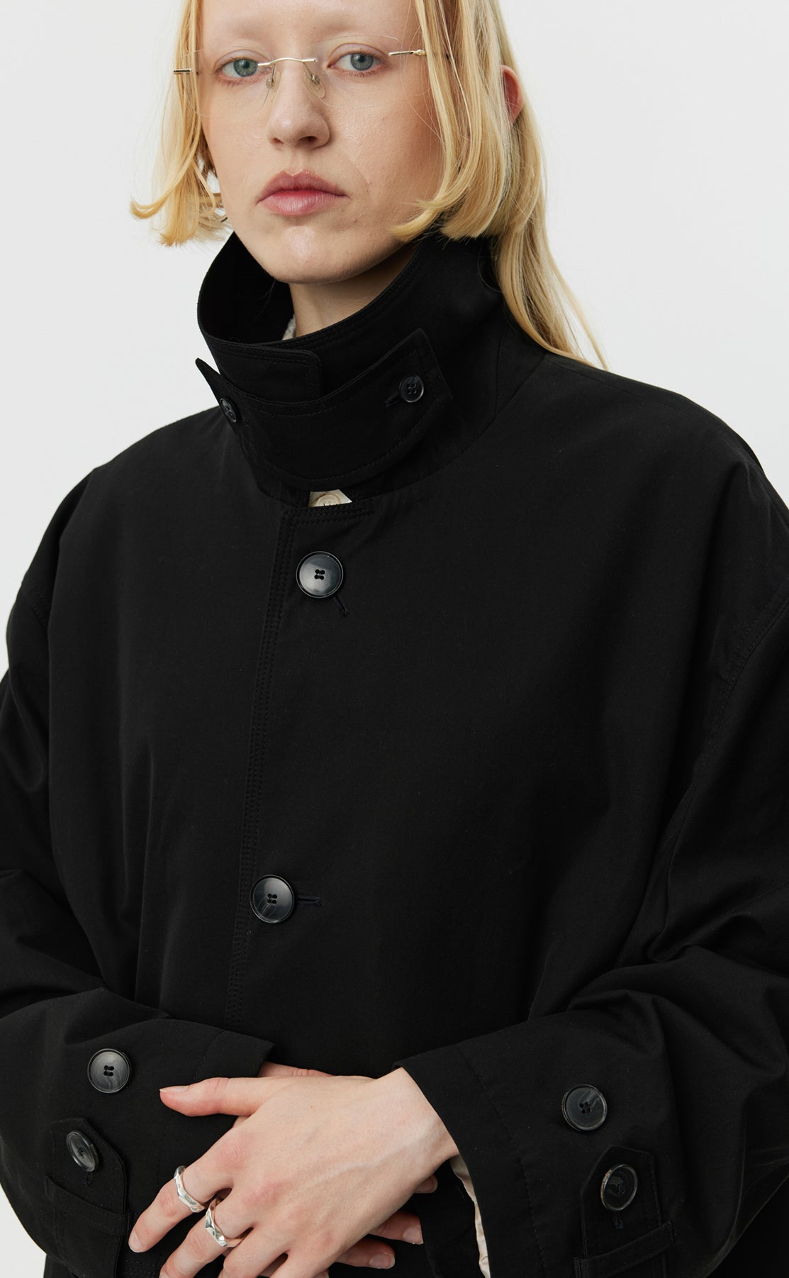 Venture Coat - Black Gabardine