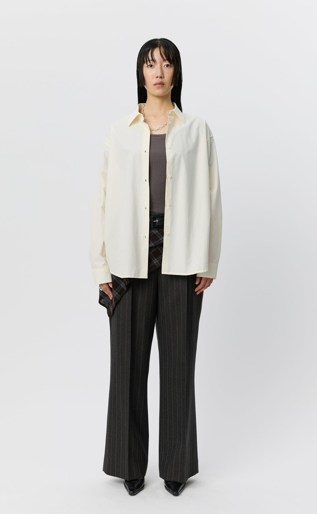 Womens Generous Shirt - Broken White