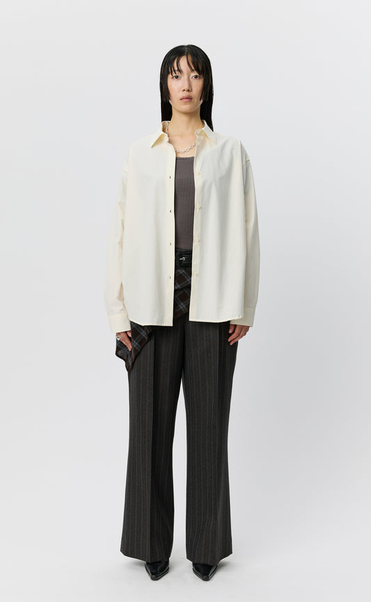 Womens Generous Shirt - Broken White