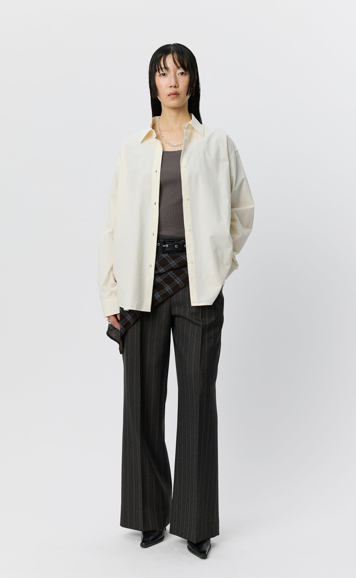 Womens Generous Shirt - Broken White