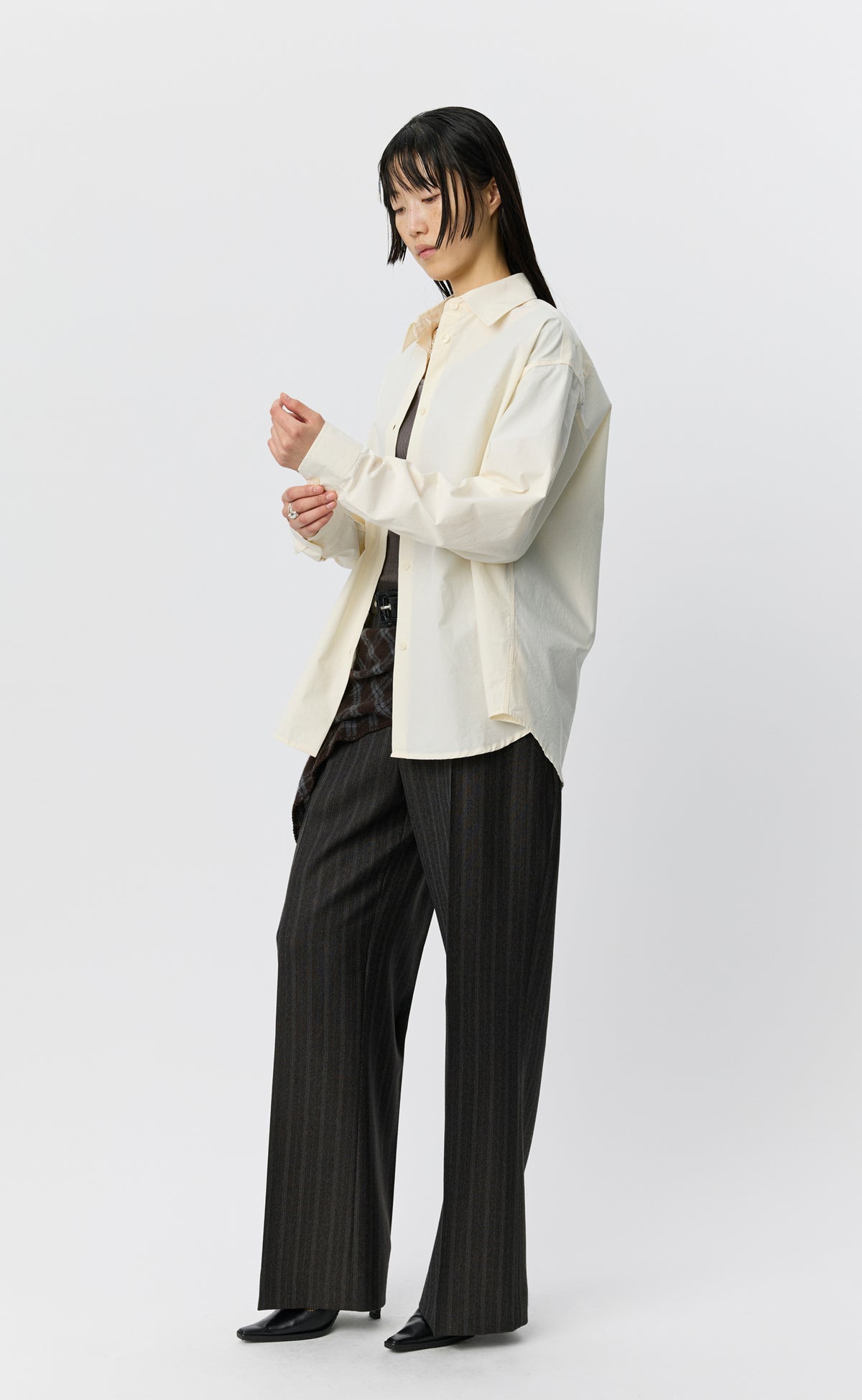 Womens Generous Shirt - Broken White