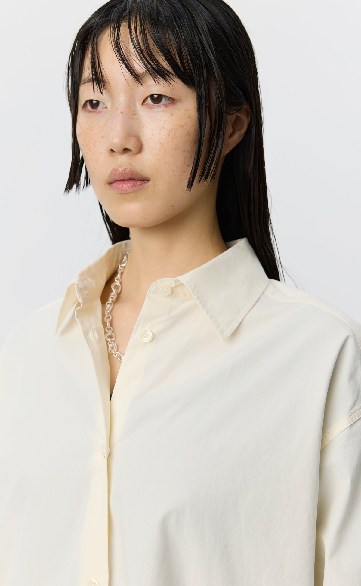 Womens Generous Shirt - Broken White
