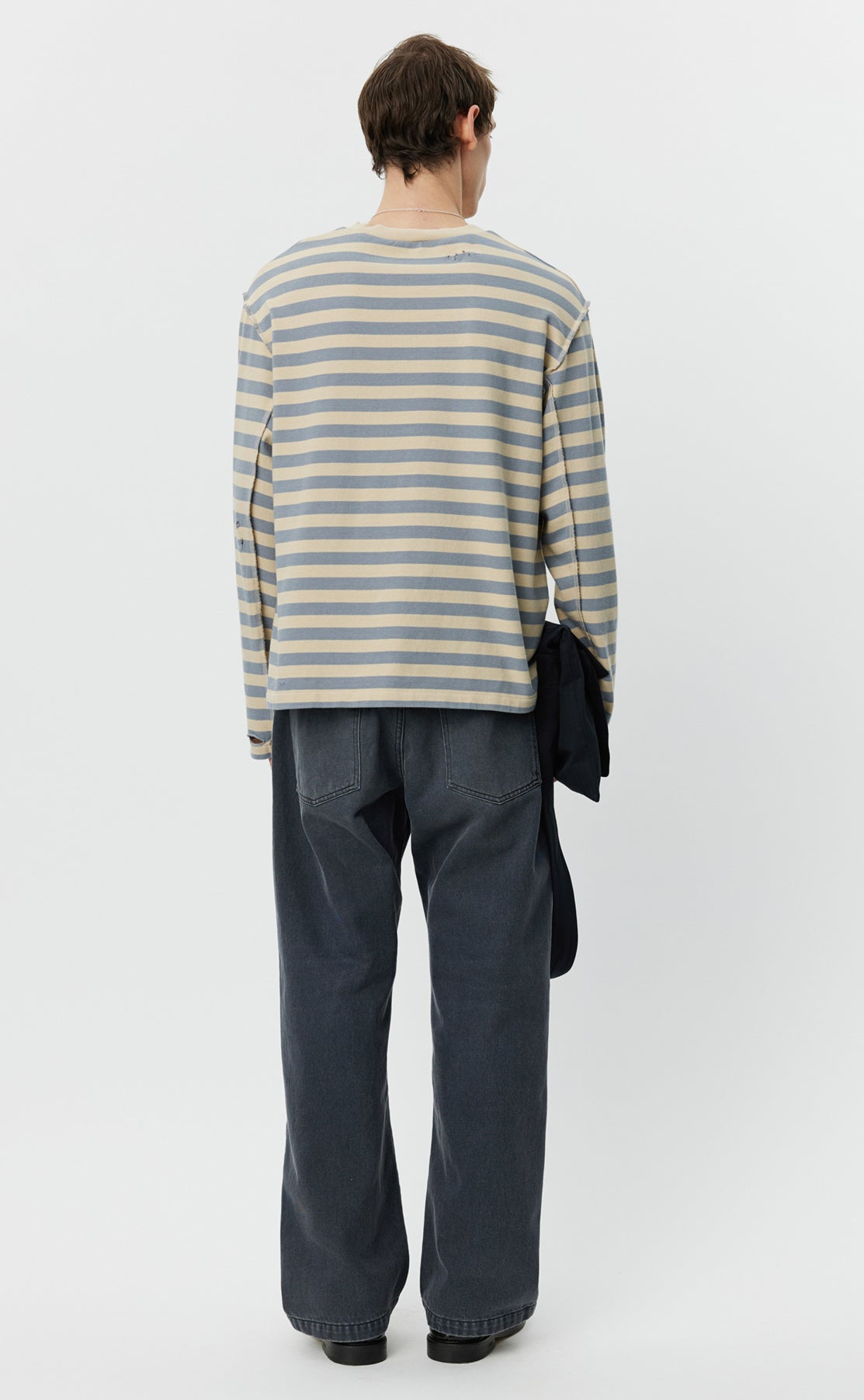 Wide Stripe Sweater - Greige